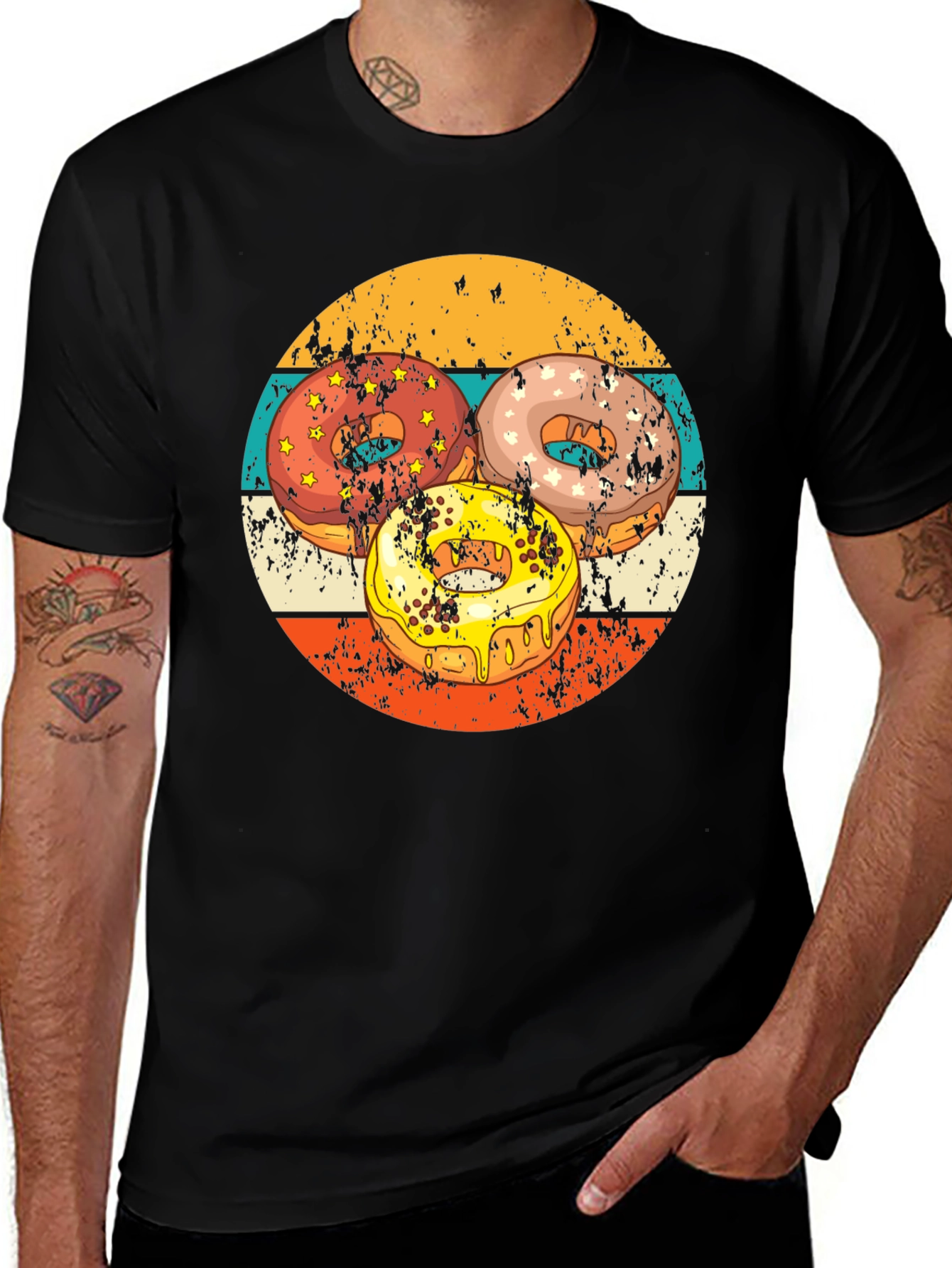 Variant 23 of Retro Donut T-Shirt - Sweet Treat Design