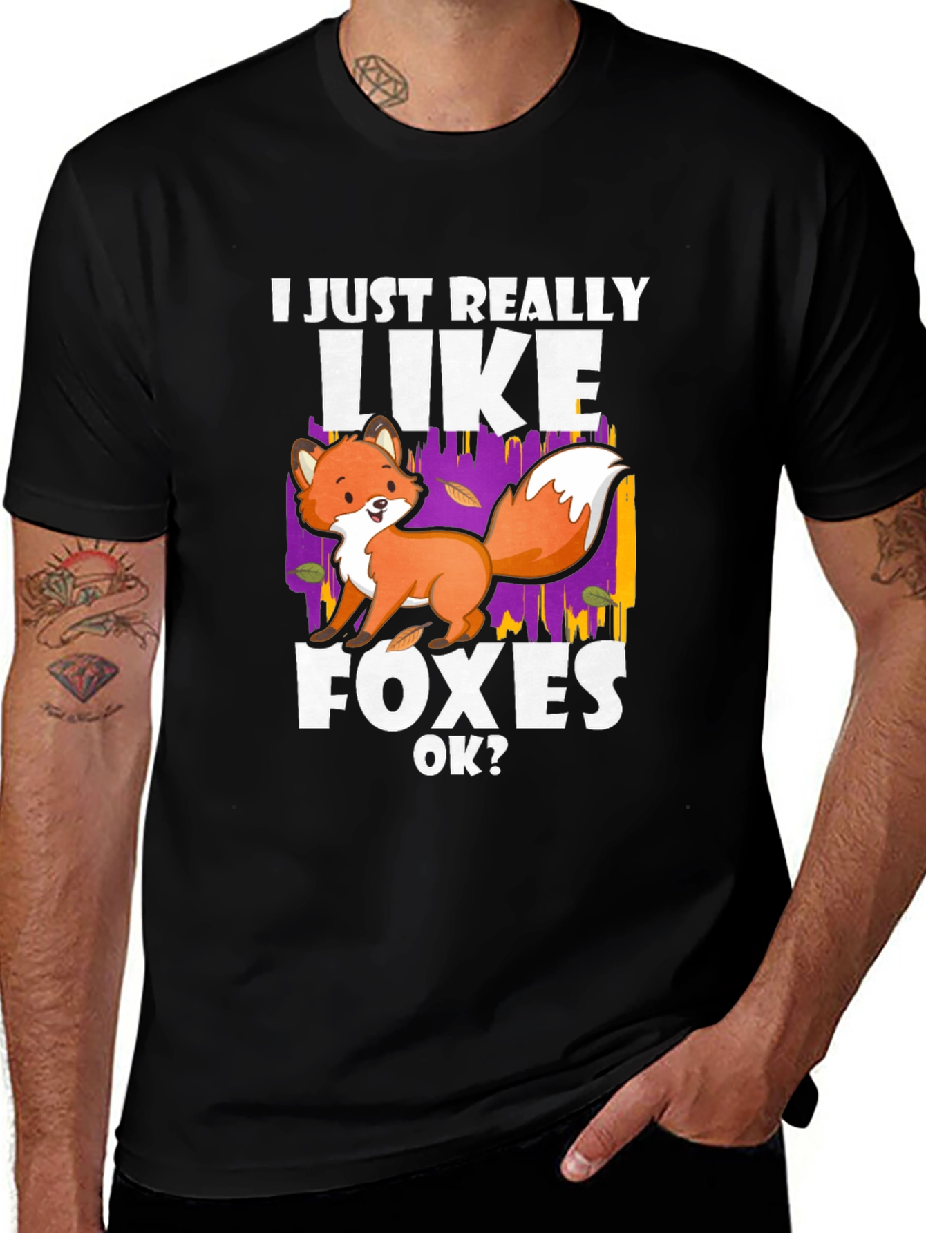 Variant 19 of I Just Really Like Foxes OK? T-Shirt