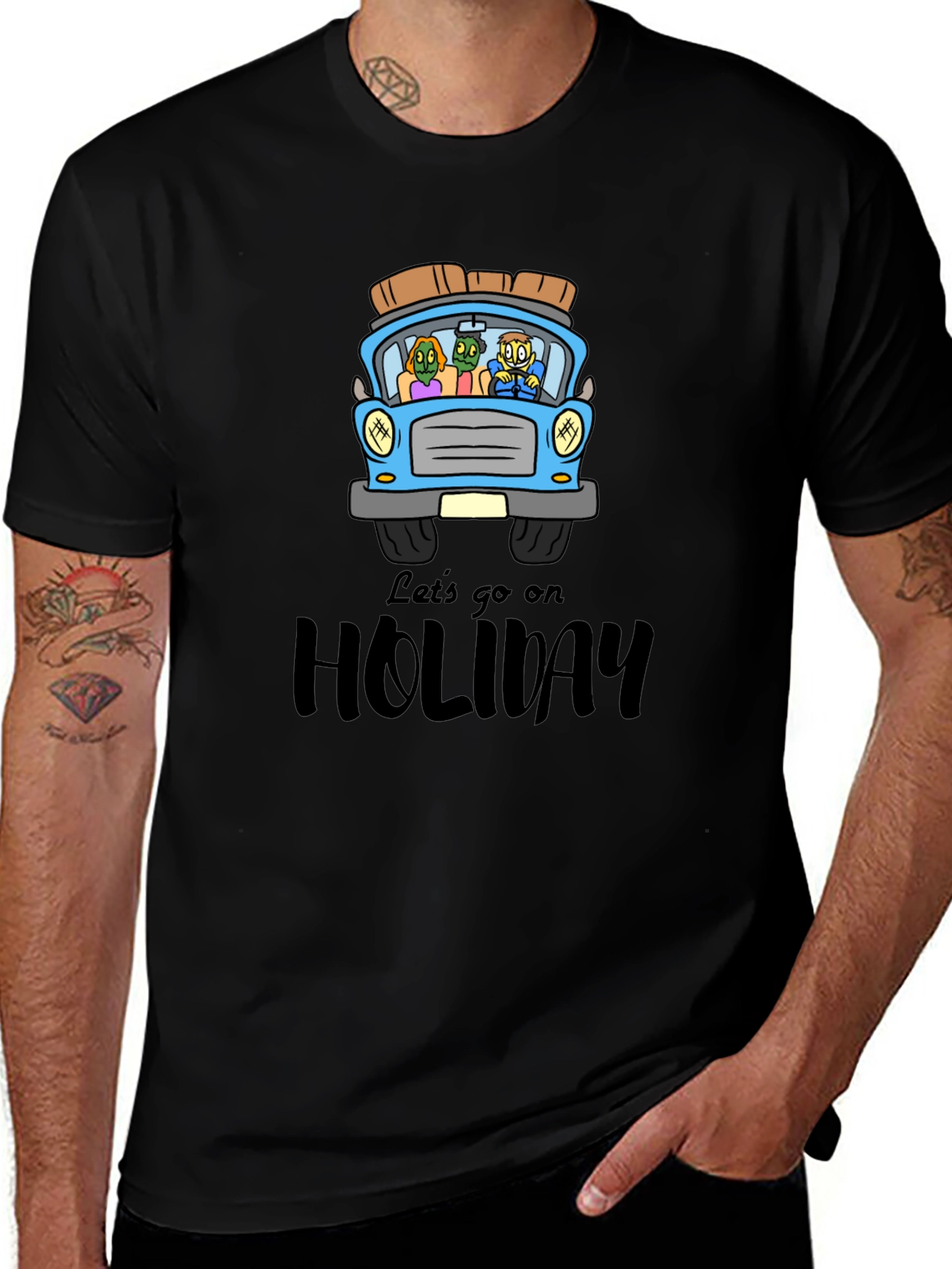 Variant 18 of Holiday Adventure T-Shirt - Zombie Family Road Trip