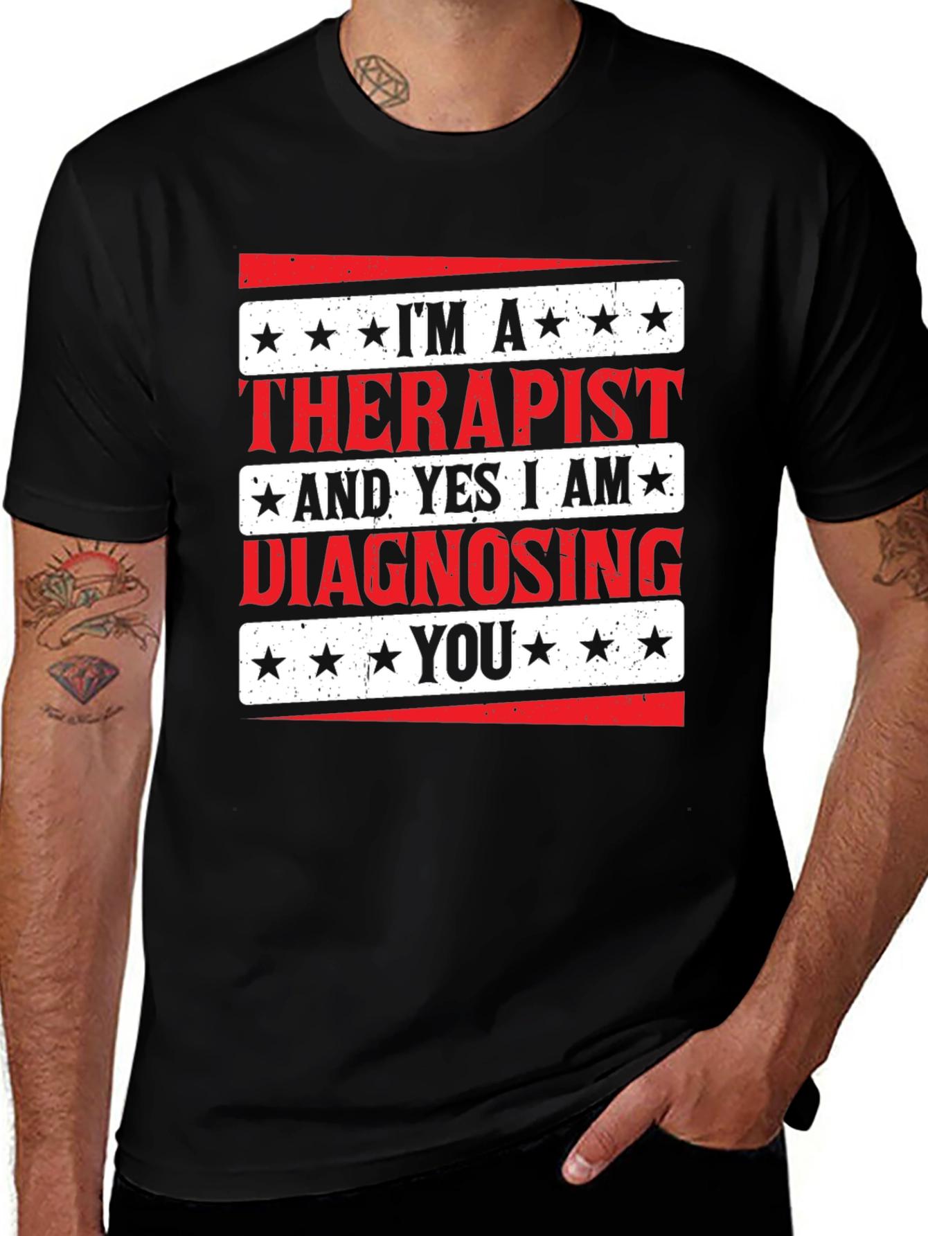 Variant 17 of Therapist Diagnosing You T-Shirt - Funny Therapy Tee