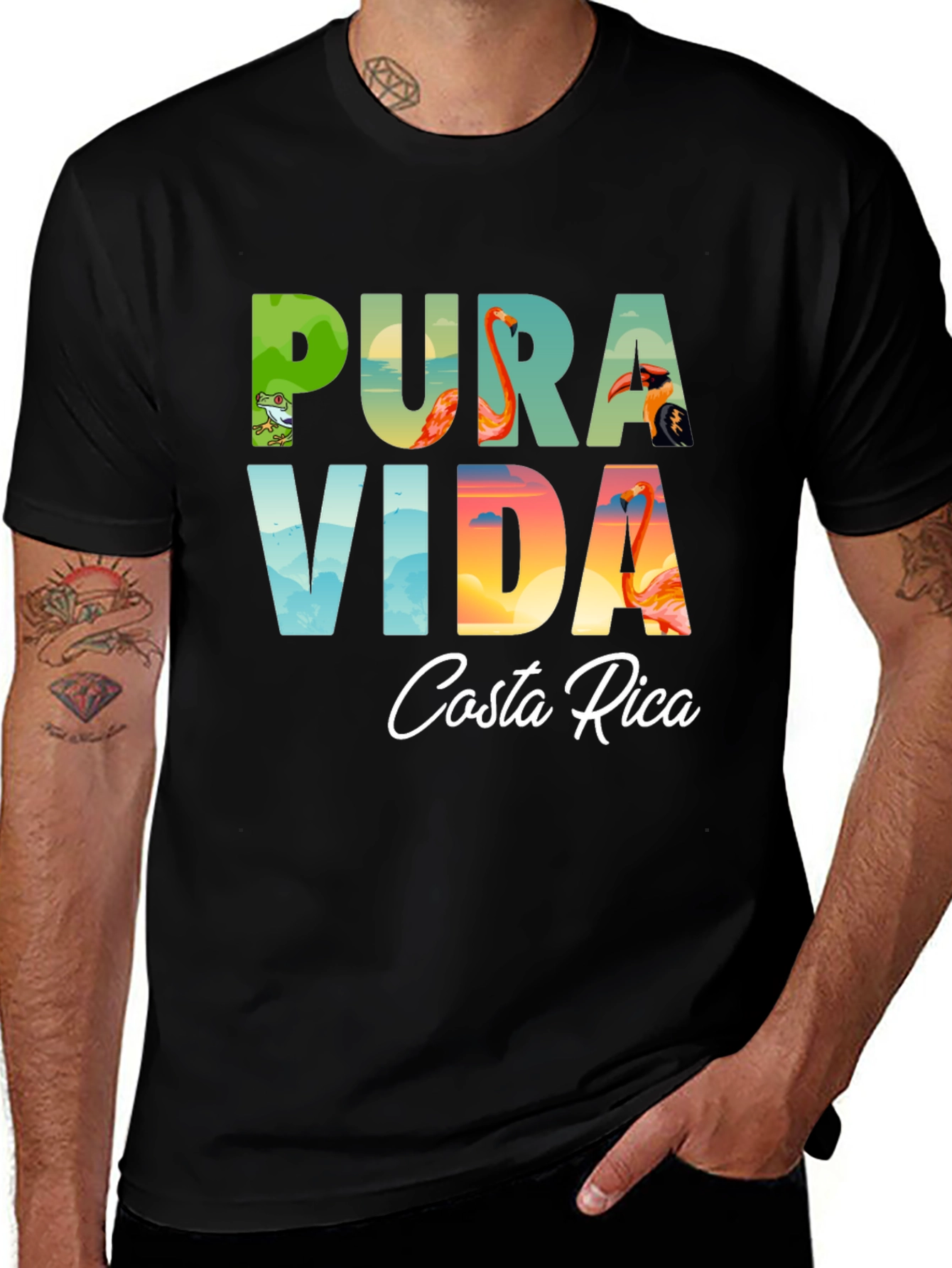 Pura Vida Costa Rica Graphic T-Shirt