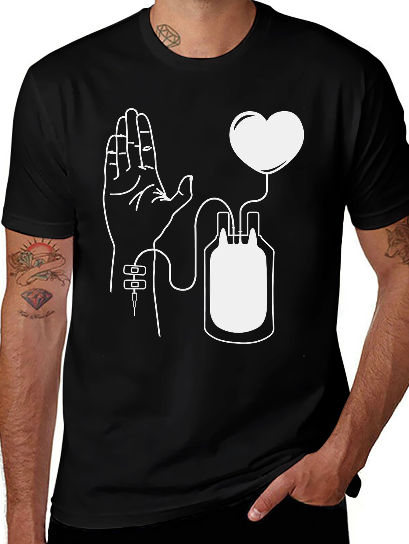 Donate Blood Save Lives Graphic Tee