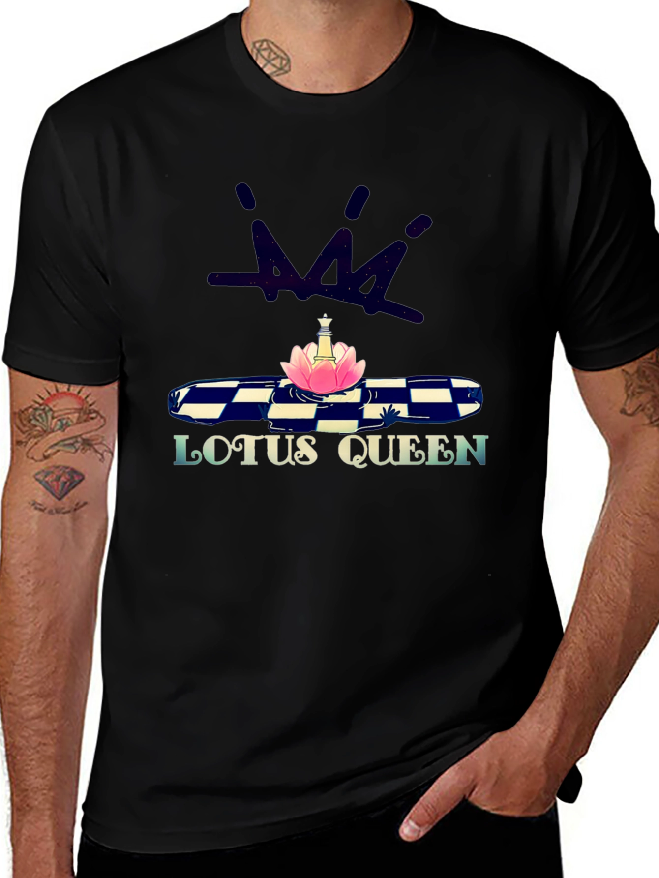 Variant 19 of Lotus Queen Graphic Print T-Shirt