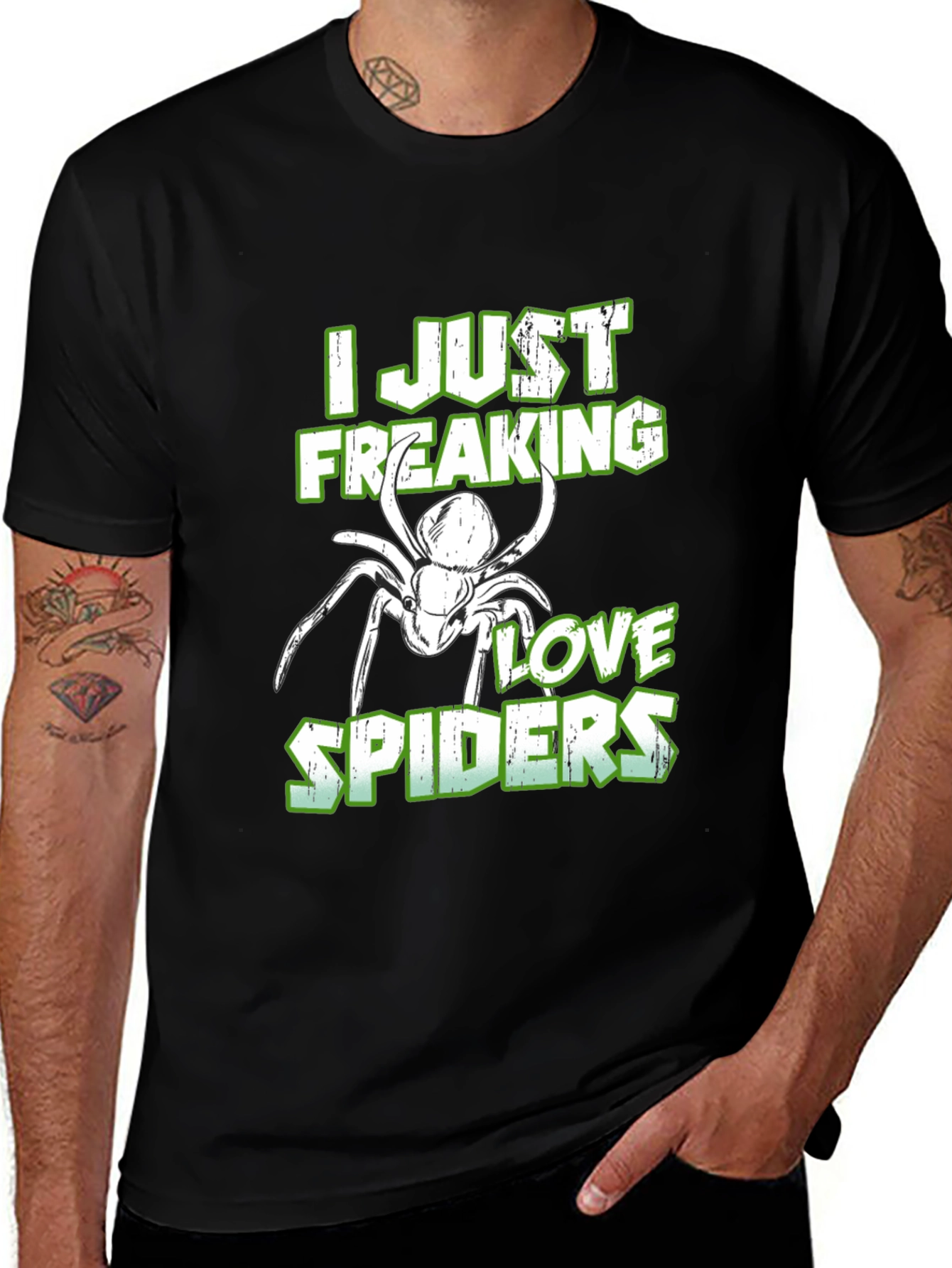 Variant 3 of I Just Freaking Love Spiders T-Shirt