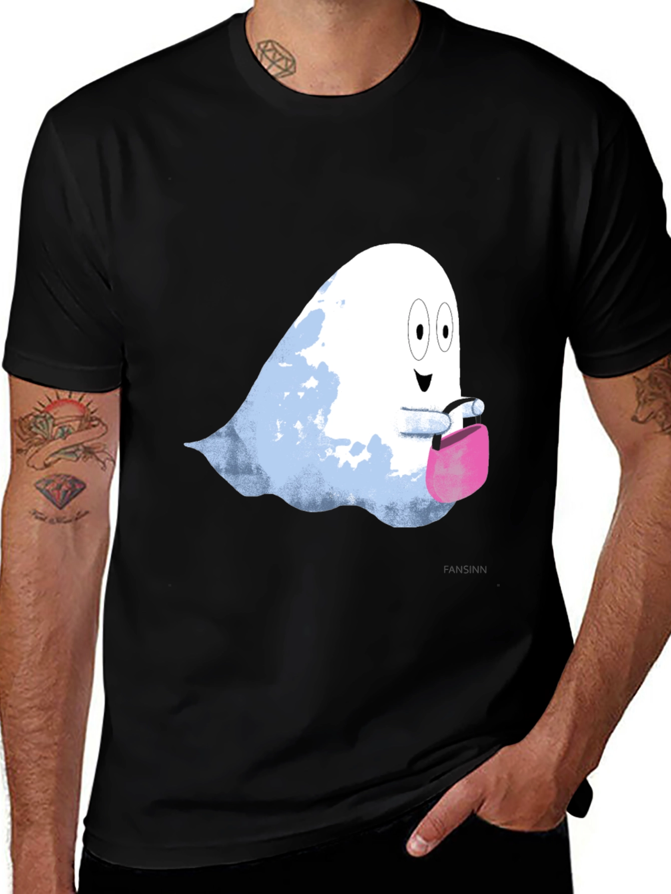 Variant 19 of Spooky Cute Ghost T-Shirt