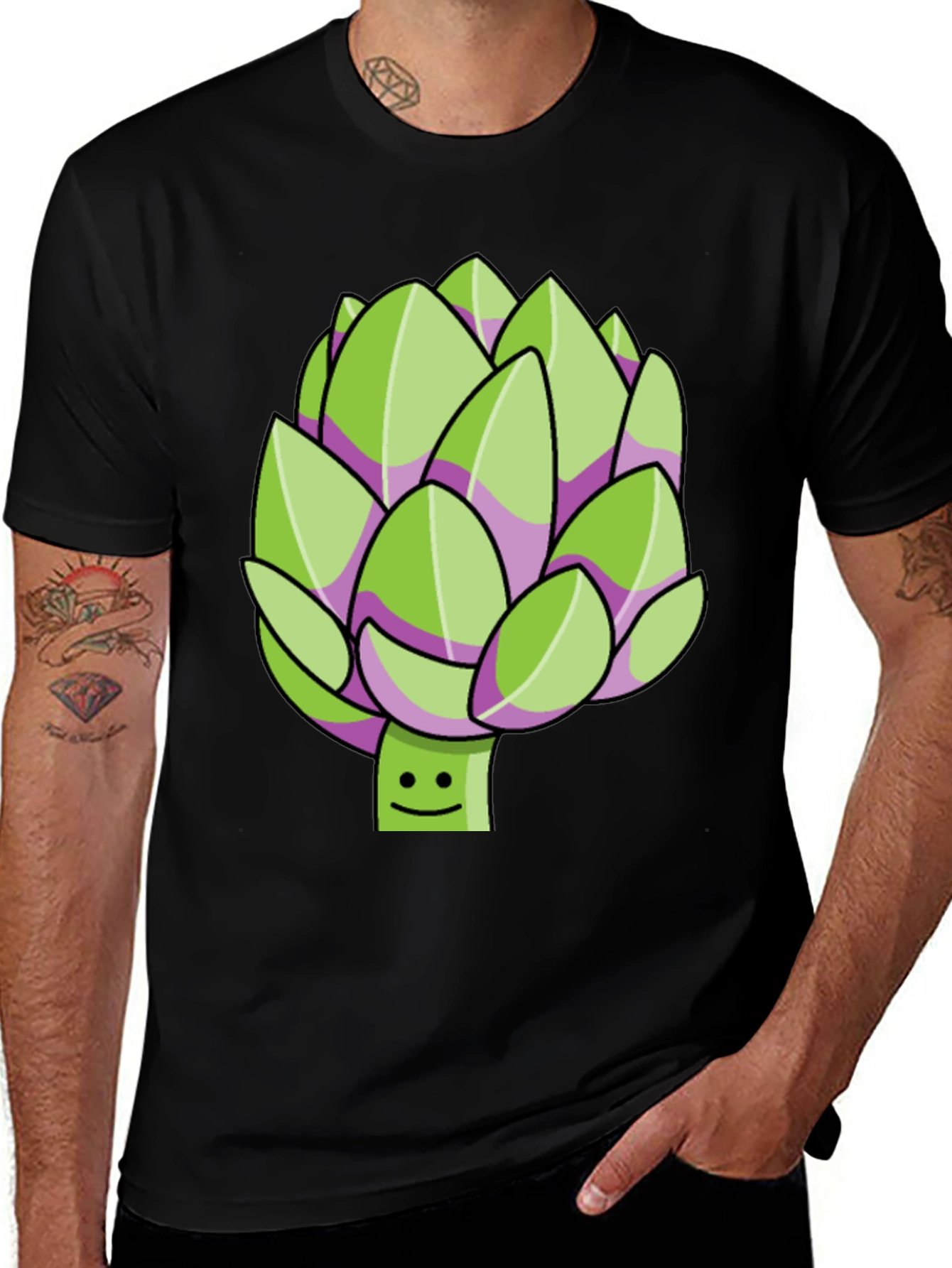 Variant 23 of Artichoke Graphic Tee - Cute Vegetable Shirt