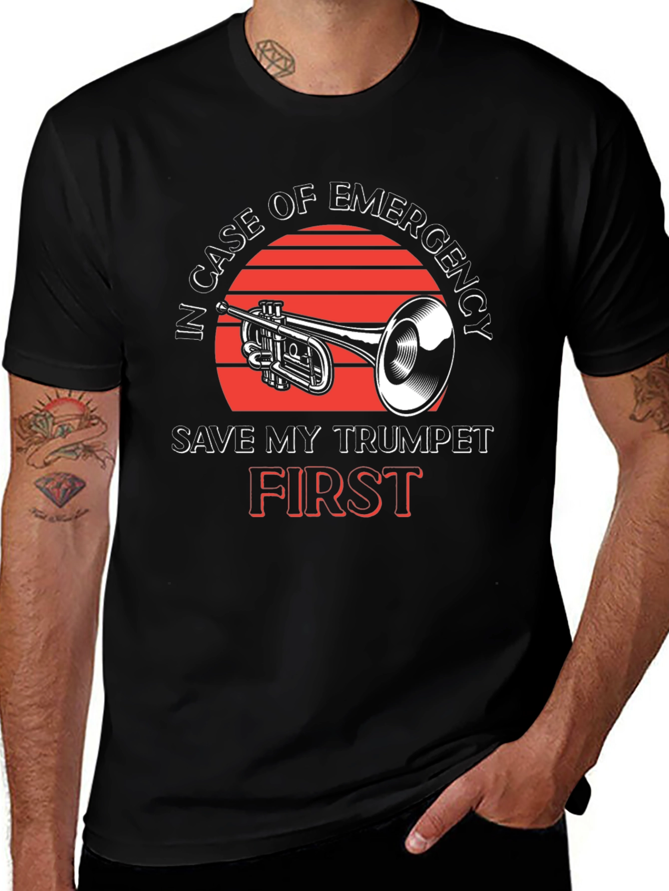 Variant 16 of Emergency Trumpet T-Shirt