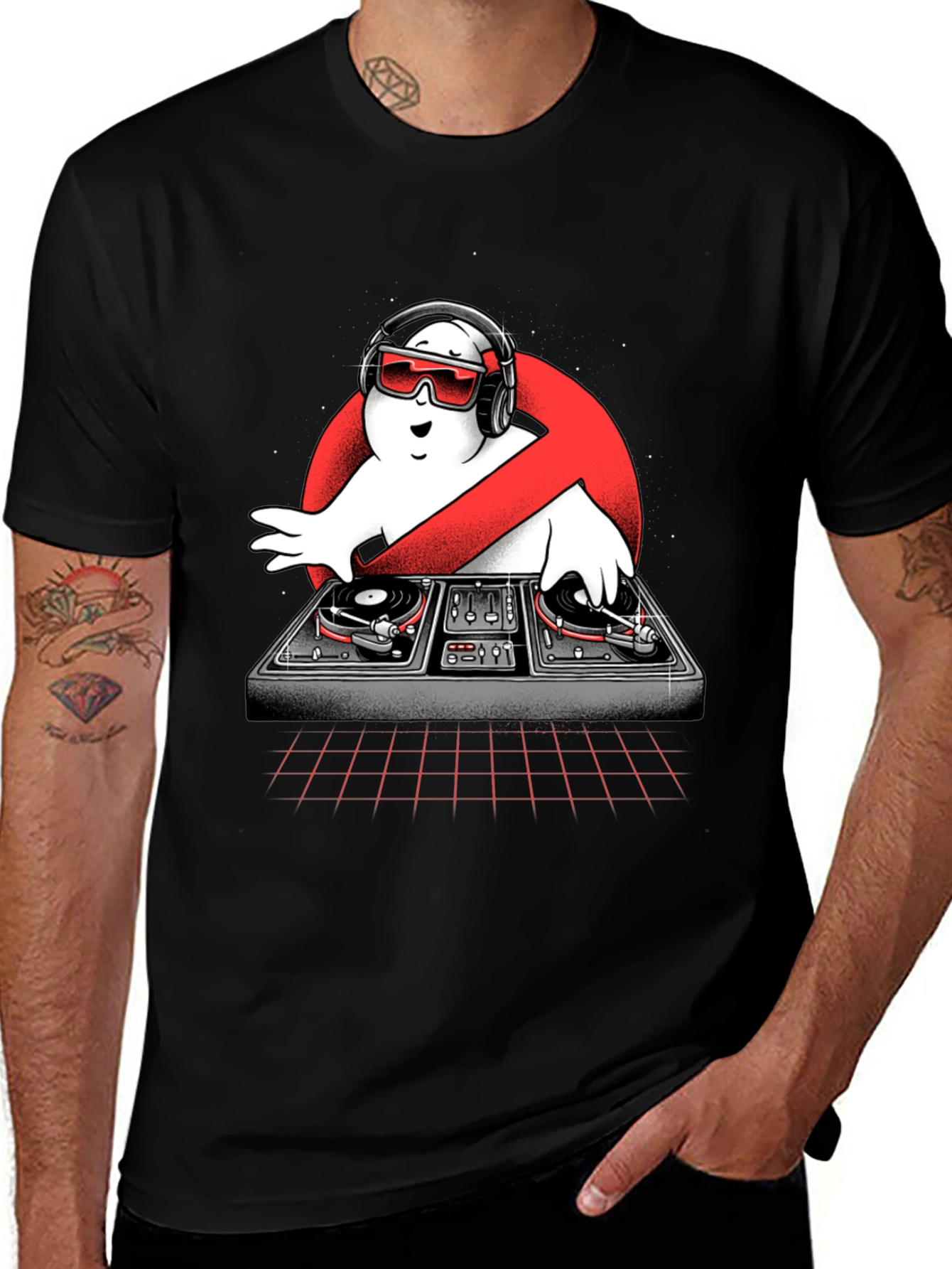 Variant 17 of Ghostbusters DJ Black T-Shirt