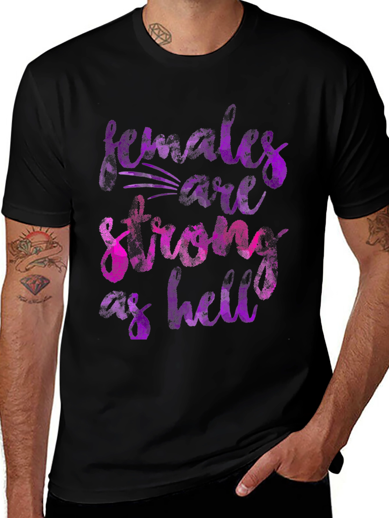 Variant 13 of Females are Strong as Hell Black T-Shirt