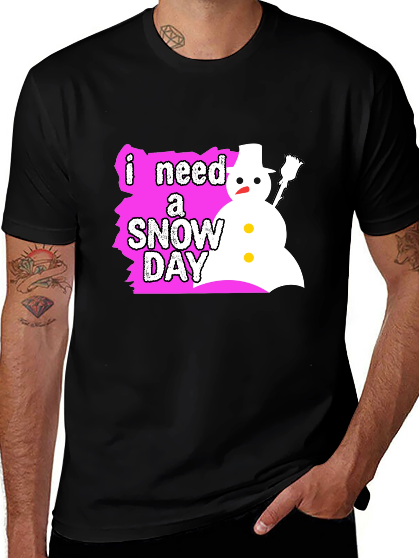 Variant 2 of I Need a Snow Day Graphic Tee