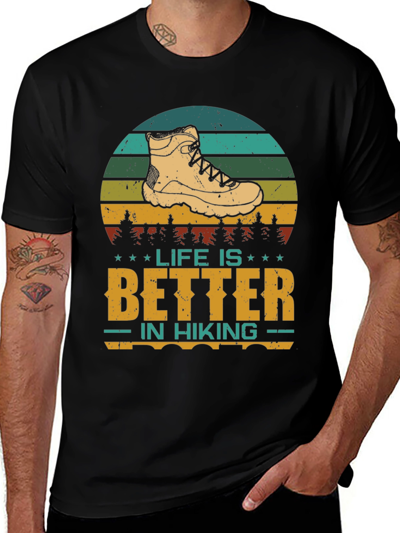 Variant 7 of Life is Better Hiking Graphic Tee
