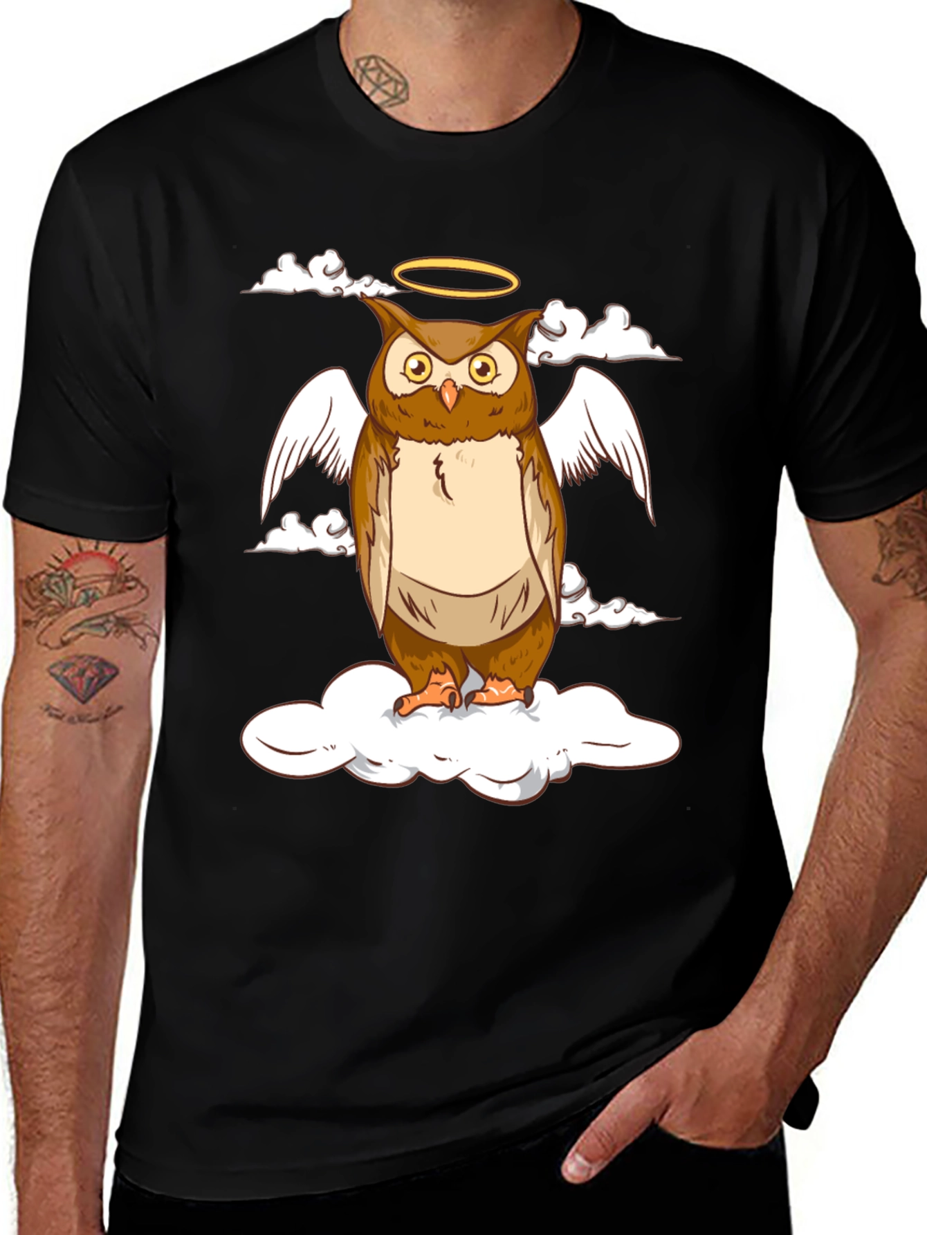 Variant 30 of Angel Owl T-Shirt - Unisex Graphic Tee