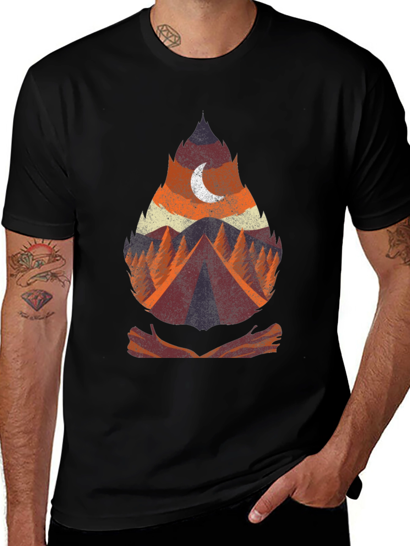 Variant 22 of Nature Adventure Graphic Tee - Camping Theme