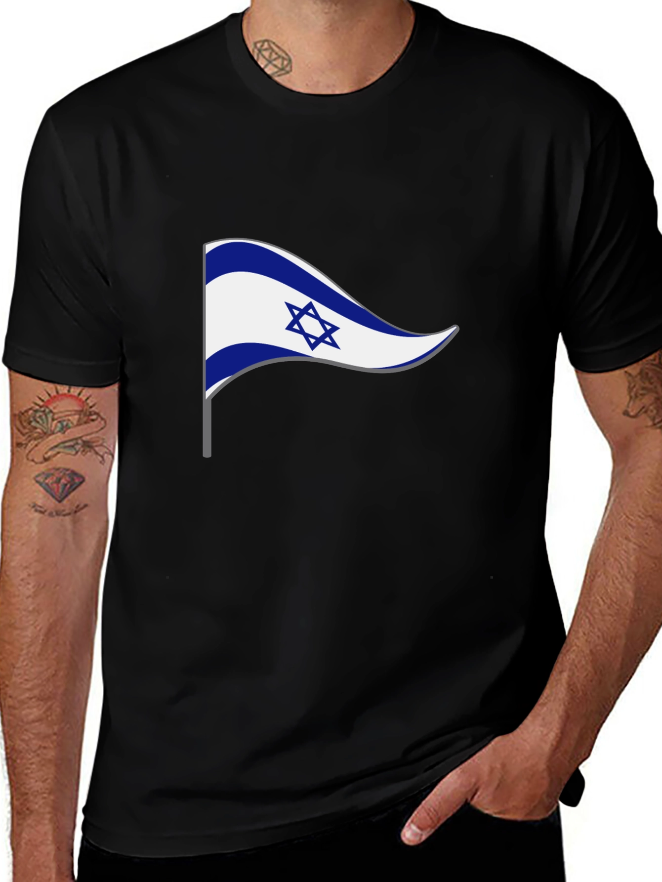 Israel Flag Pennant T-Shirt