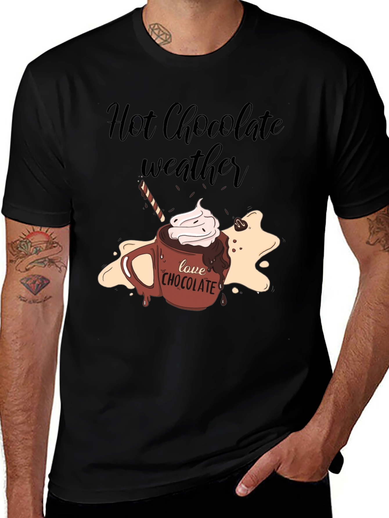 Variant 9 of Hot Chocolate Weather Graphic Tee
