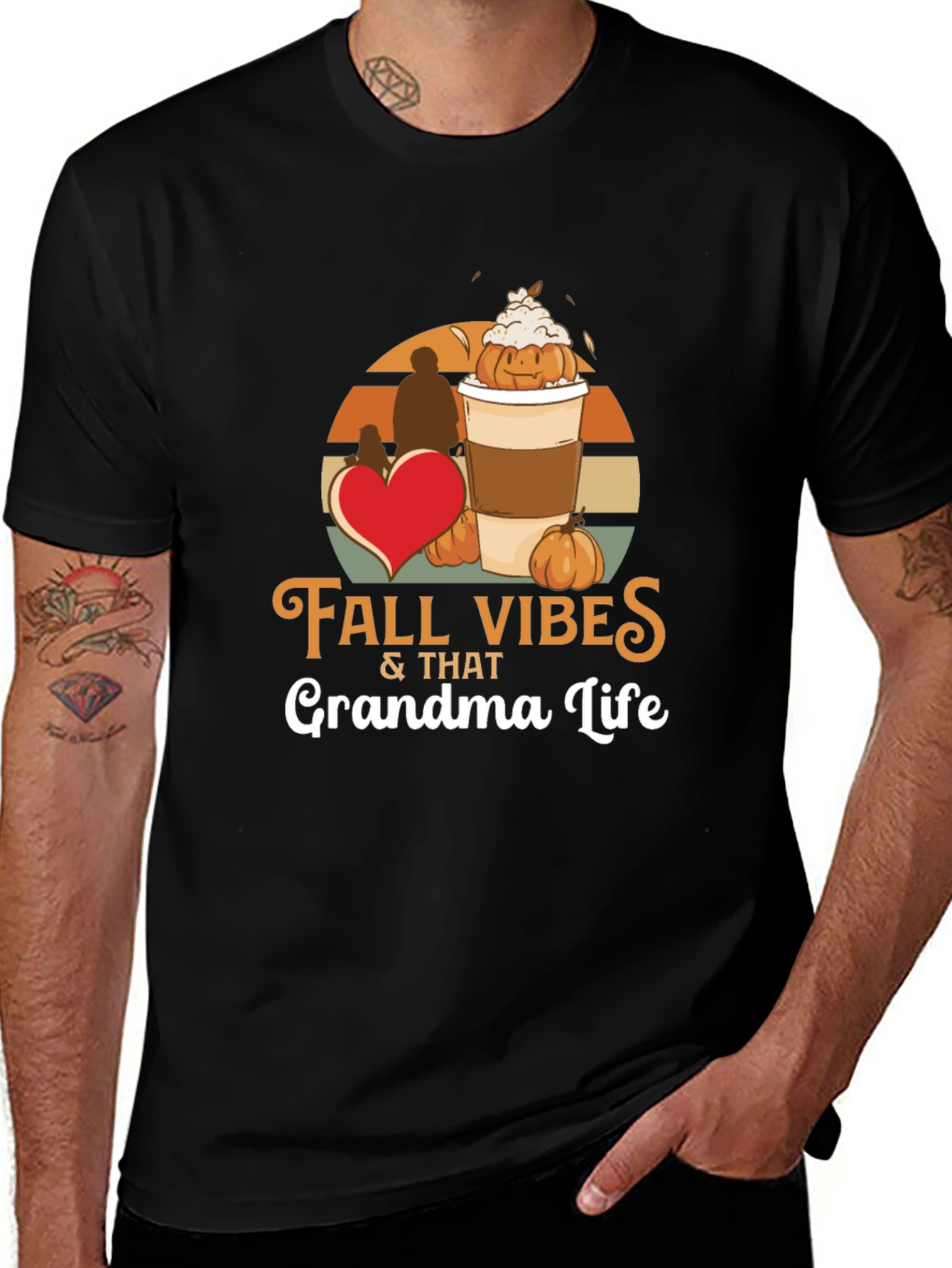 Fall Vibes Grandma Life T-Shirt