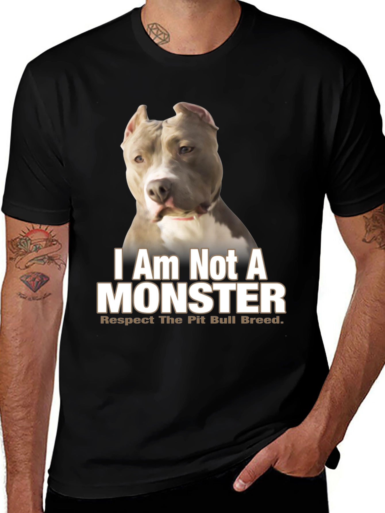 Pit Bull Breed Respect Graphic Tee