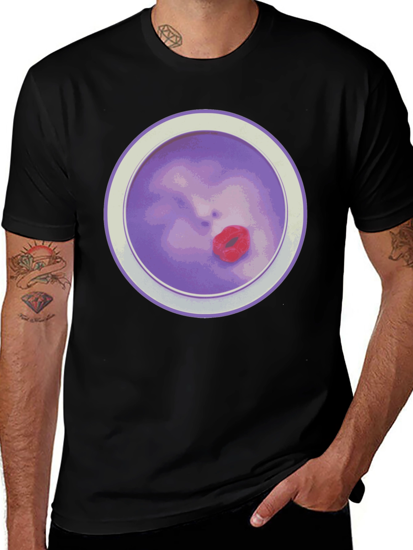 Variant 18 of Purple Face T-Shirt - Unique Graphic Tee