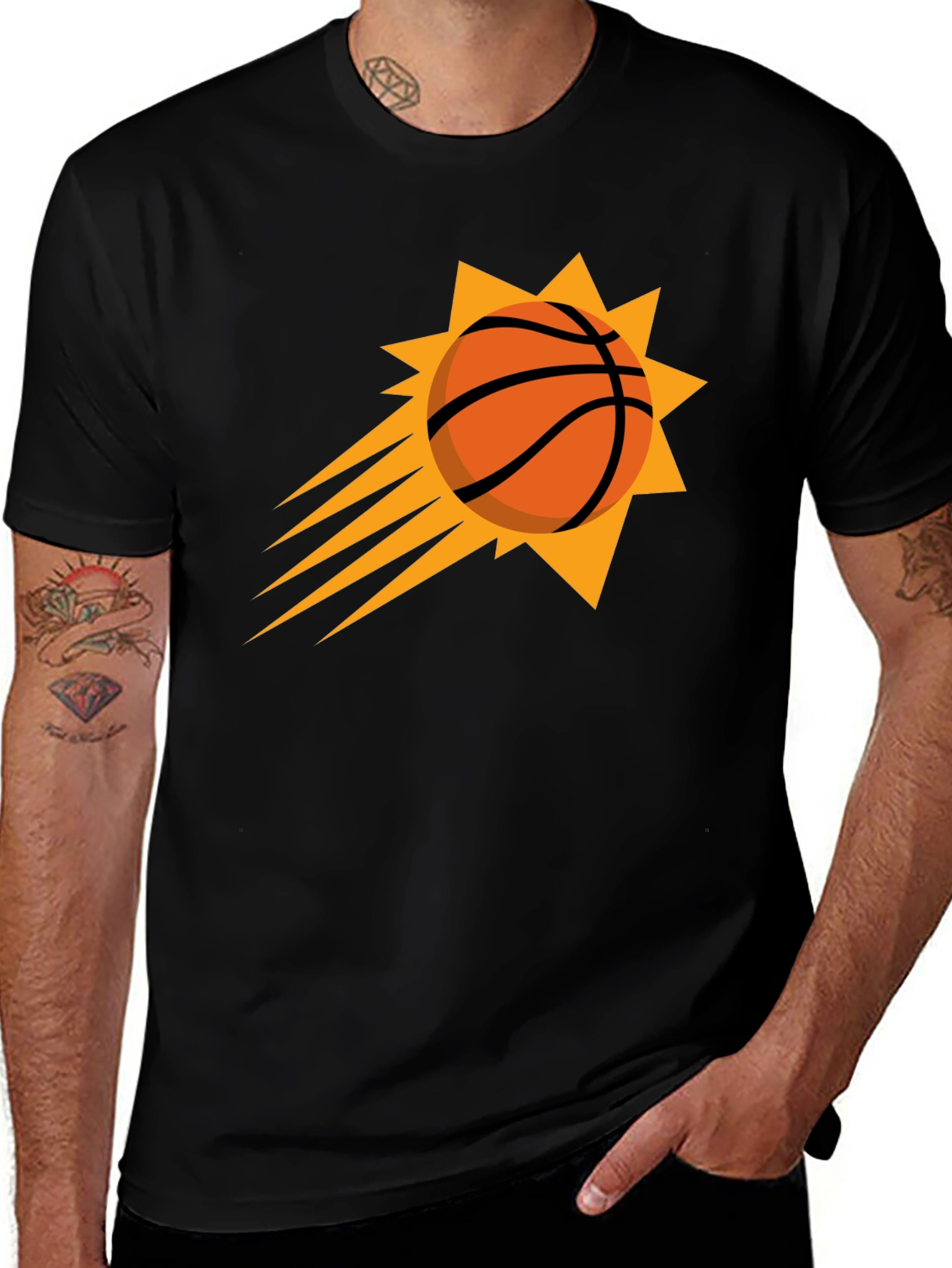 Phoenix Suns Graphic Tee - Black Cotton Blend
