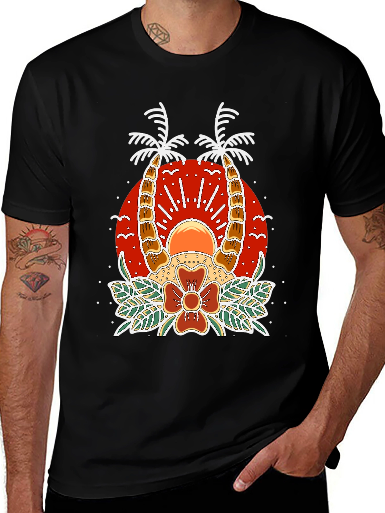 Variant 16 of Tropical Palm Tree T-Shirt