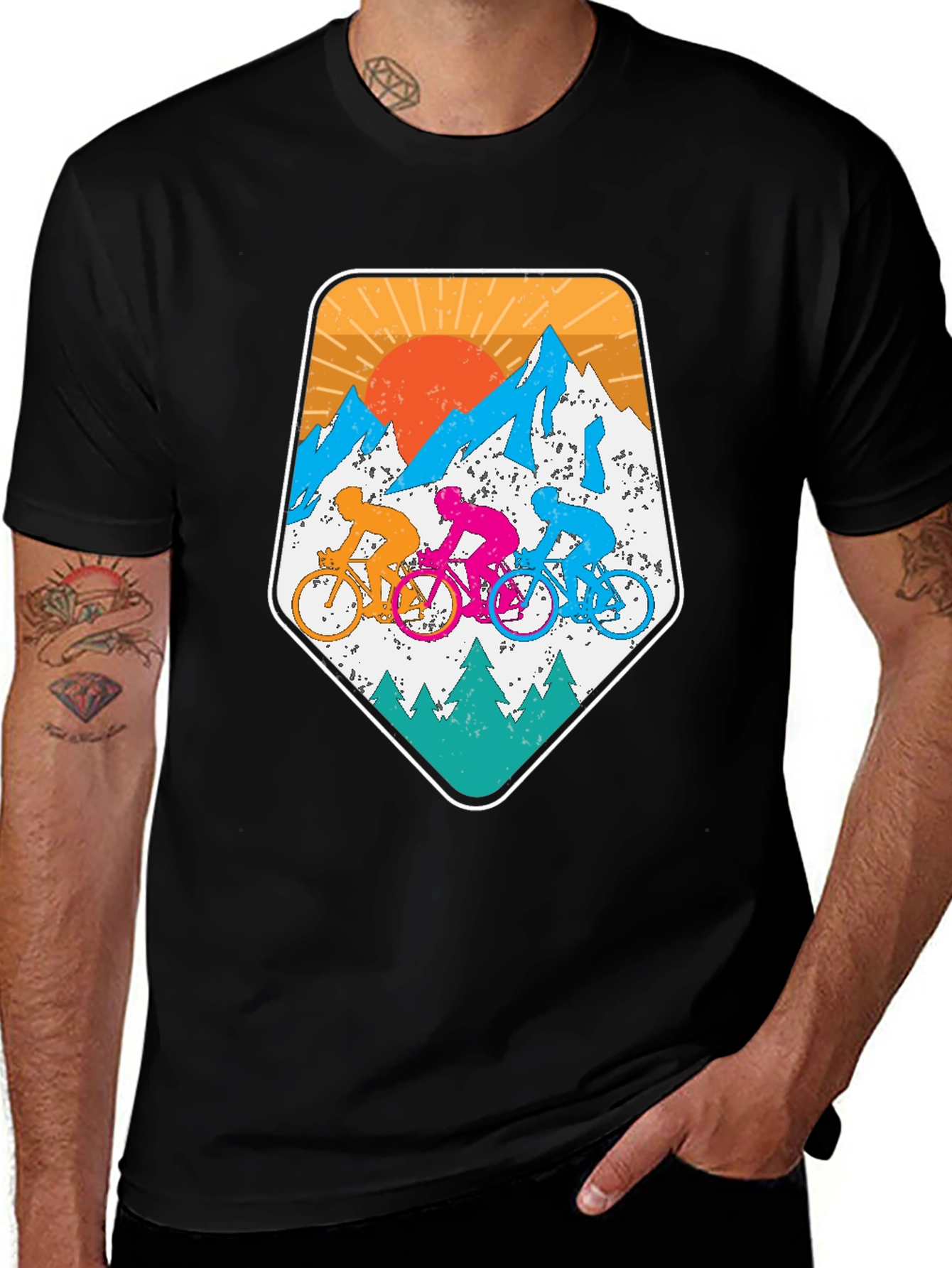 Variant 14 of Mountain Biking T-Shirt - Adventure Ready