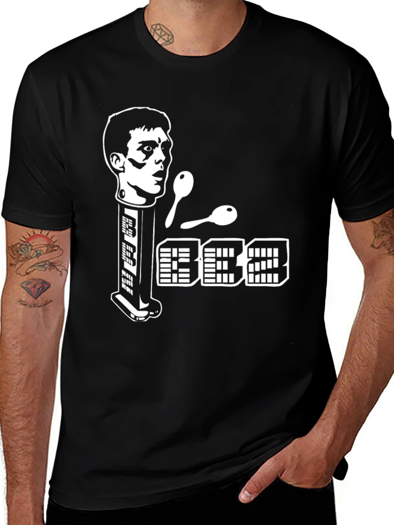 Variant 21 of PEZ Dispenser Black Graphic Tee