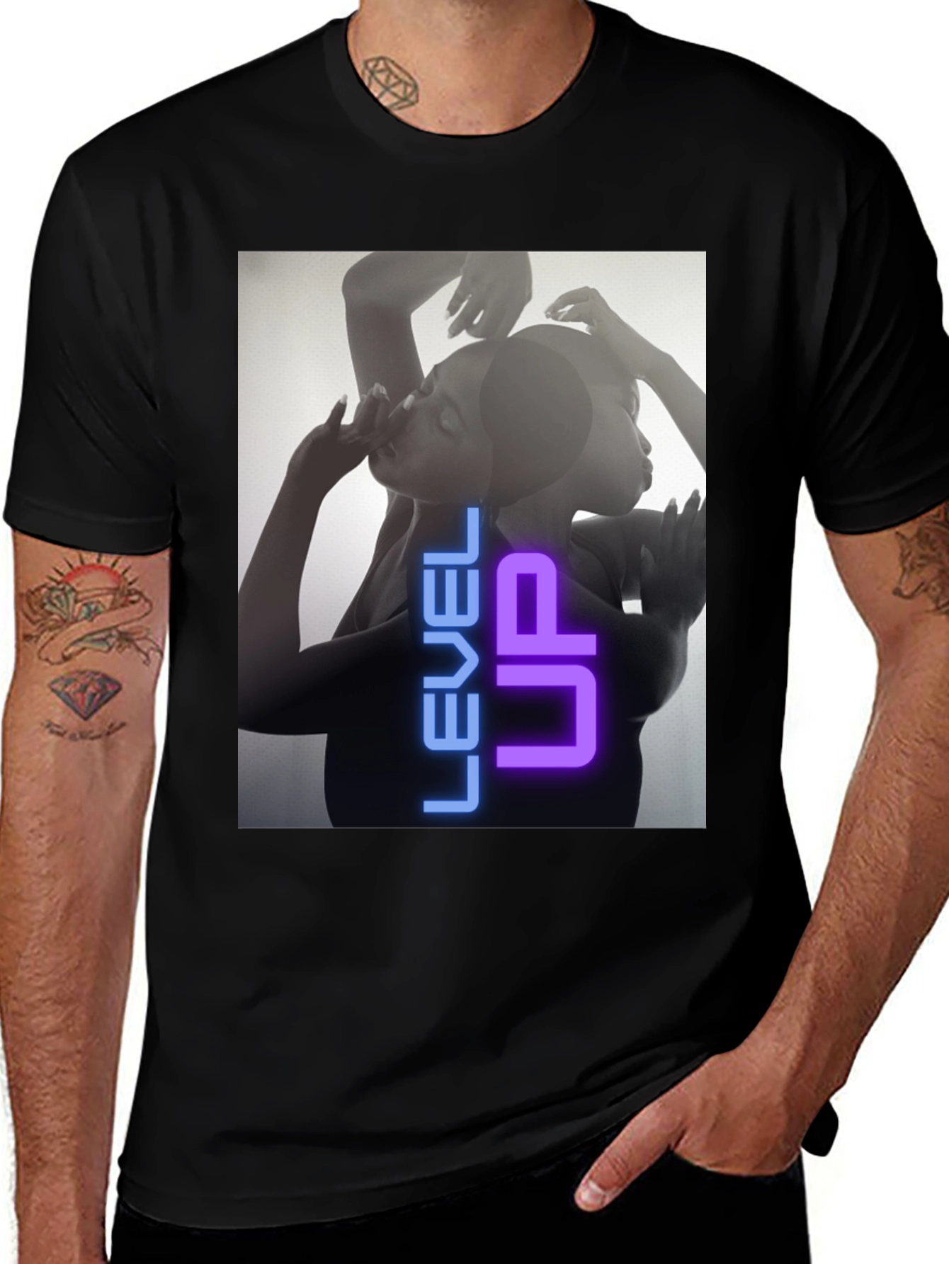 Variant 20 of Level Up Graphic Print T-Shirt