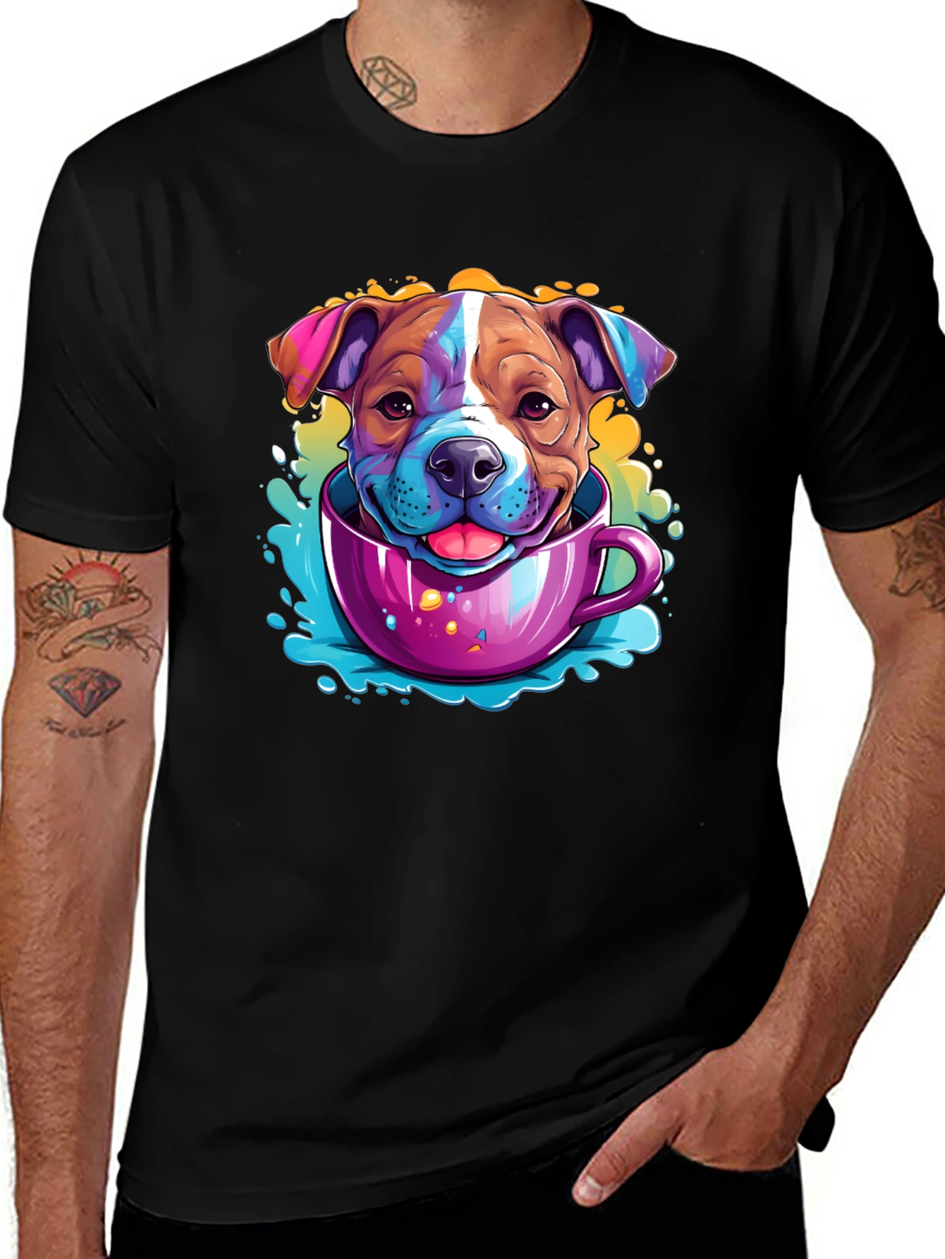 Variant 15 of Dog in a Cup Graphic T-Shirt