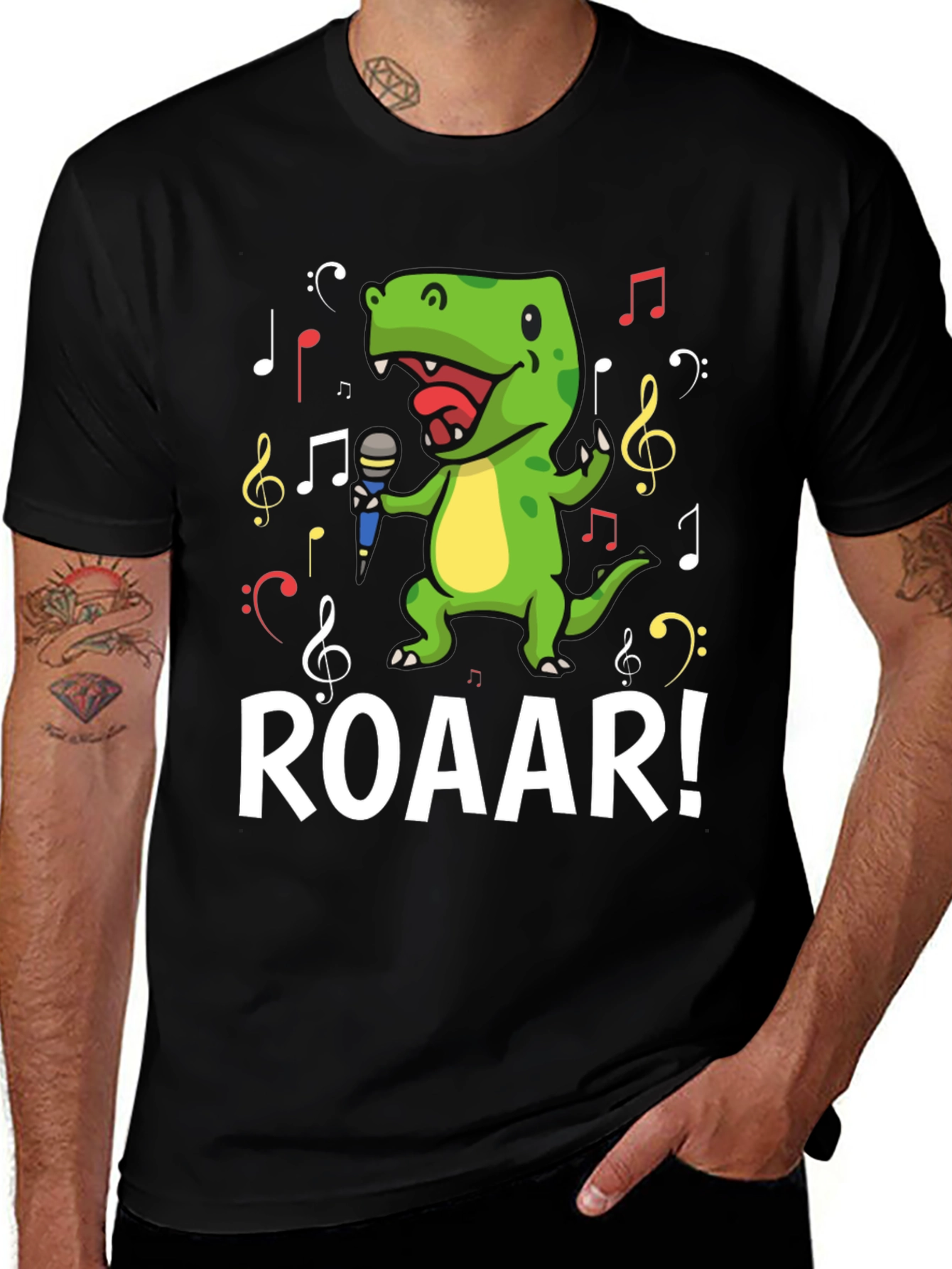 Variant 16 of Dino Singer T-Shirt - Roar!
