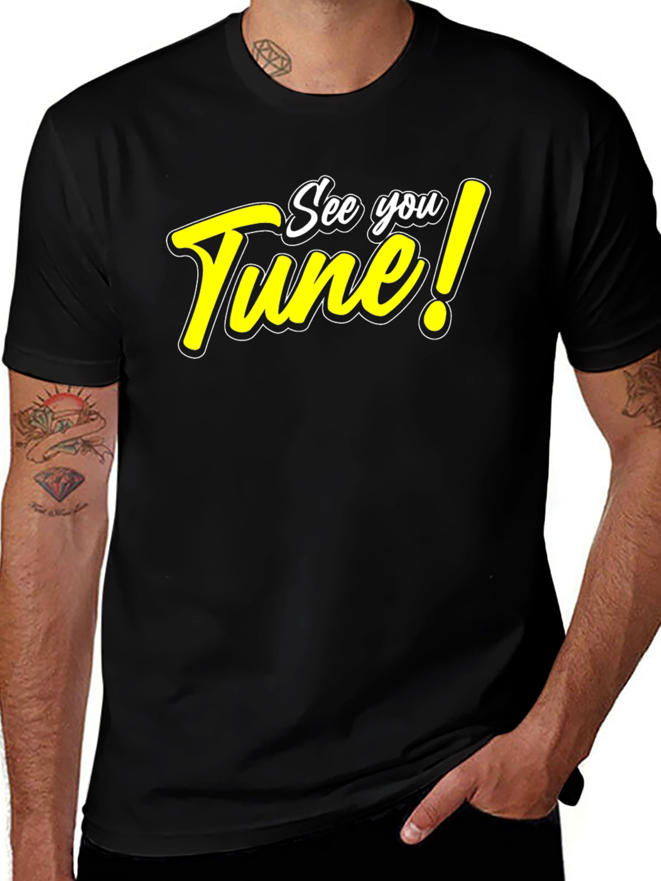 Variant 17 of See You Tune! Black Graphic T-Shirt