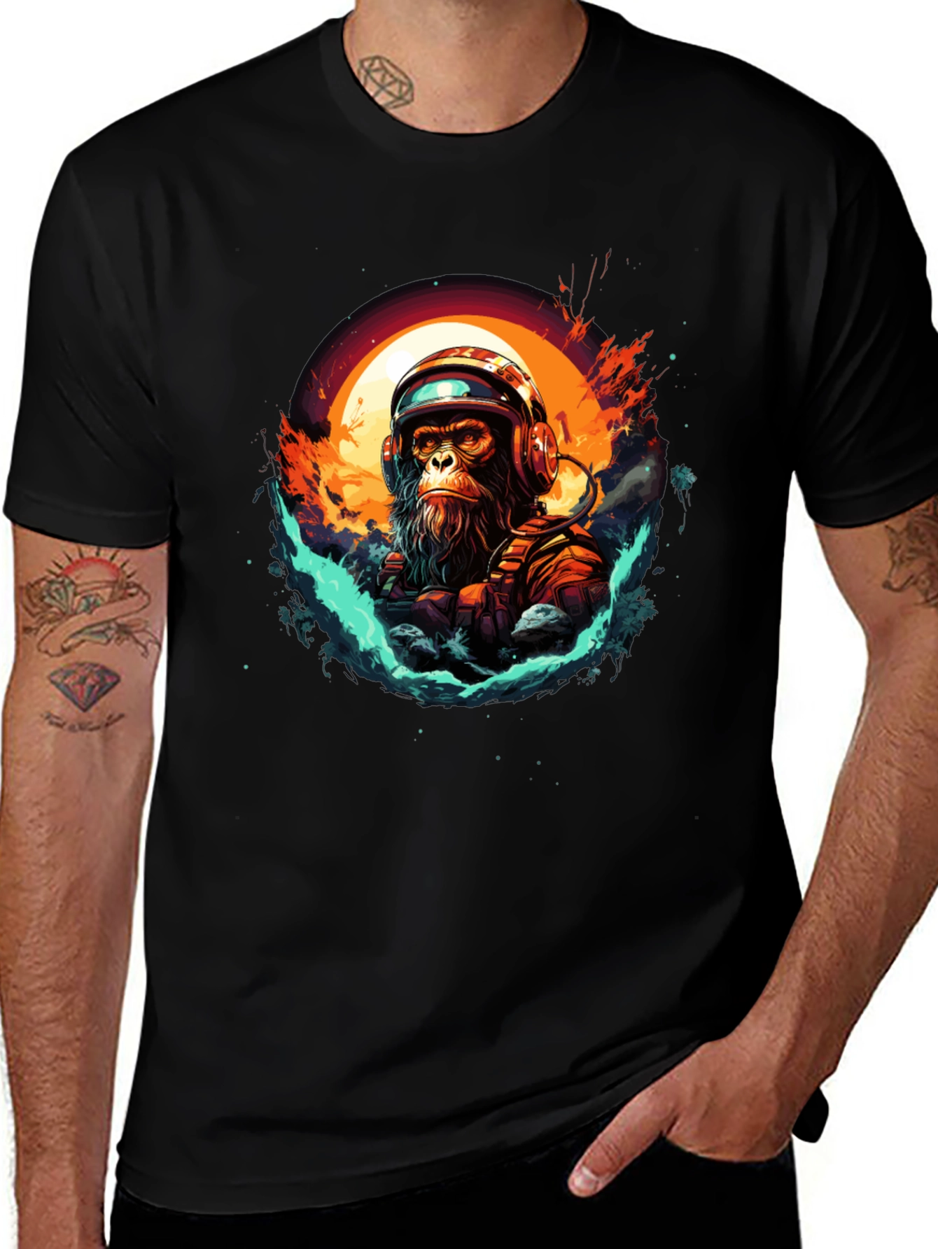 Astro Ape T-Shirt - Space Monkey Graphic Tee