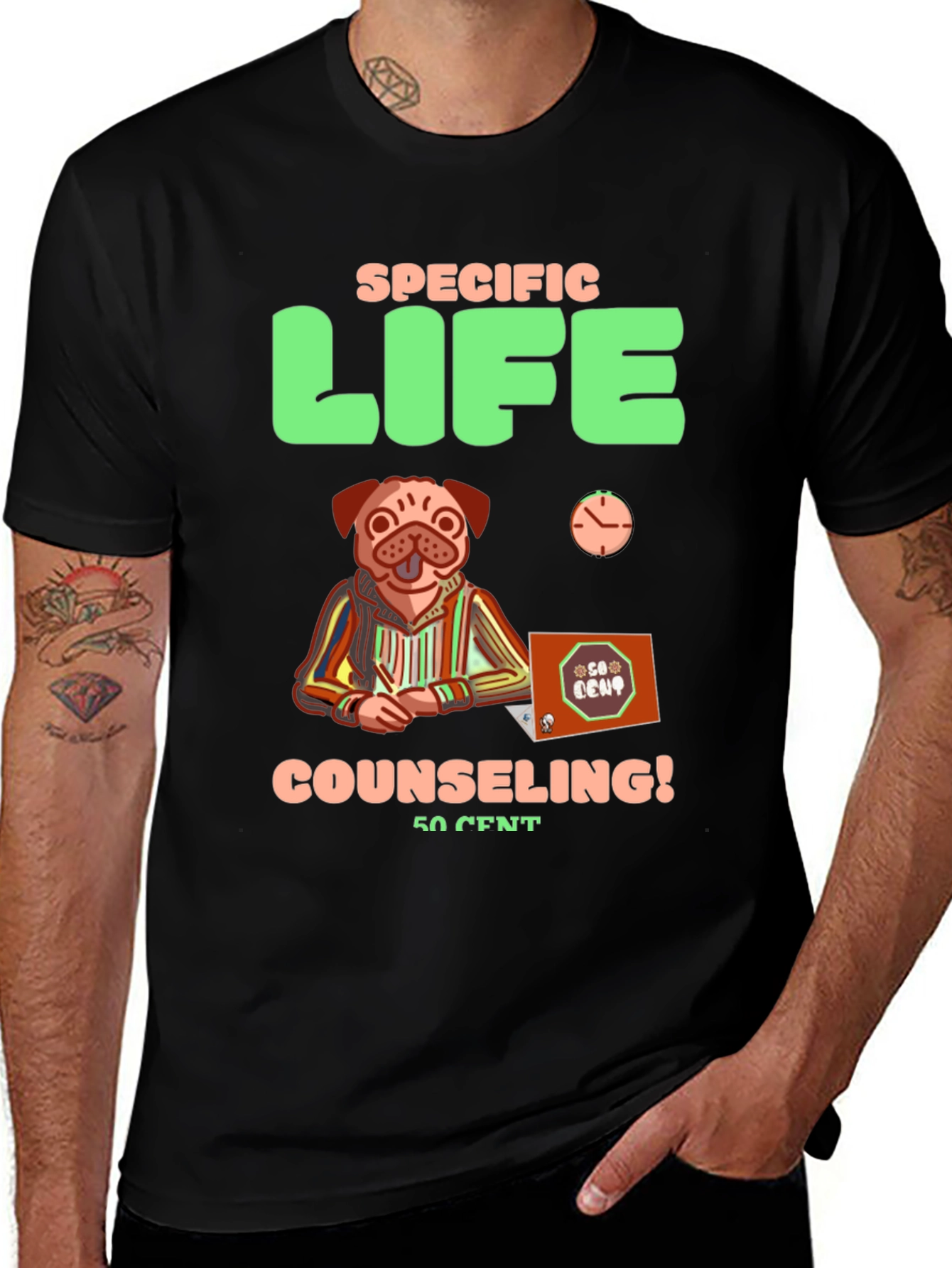 Variant 21 of Specific Life Counseling Pug T-Shirt