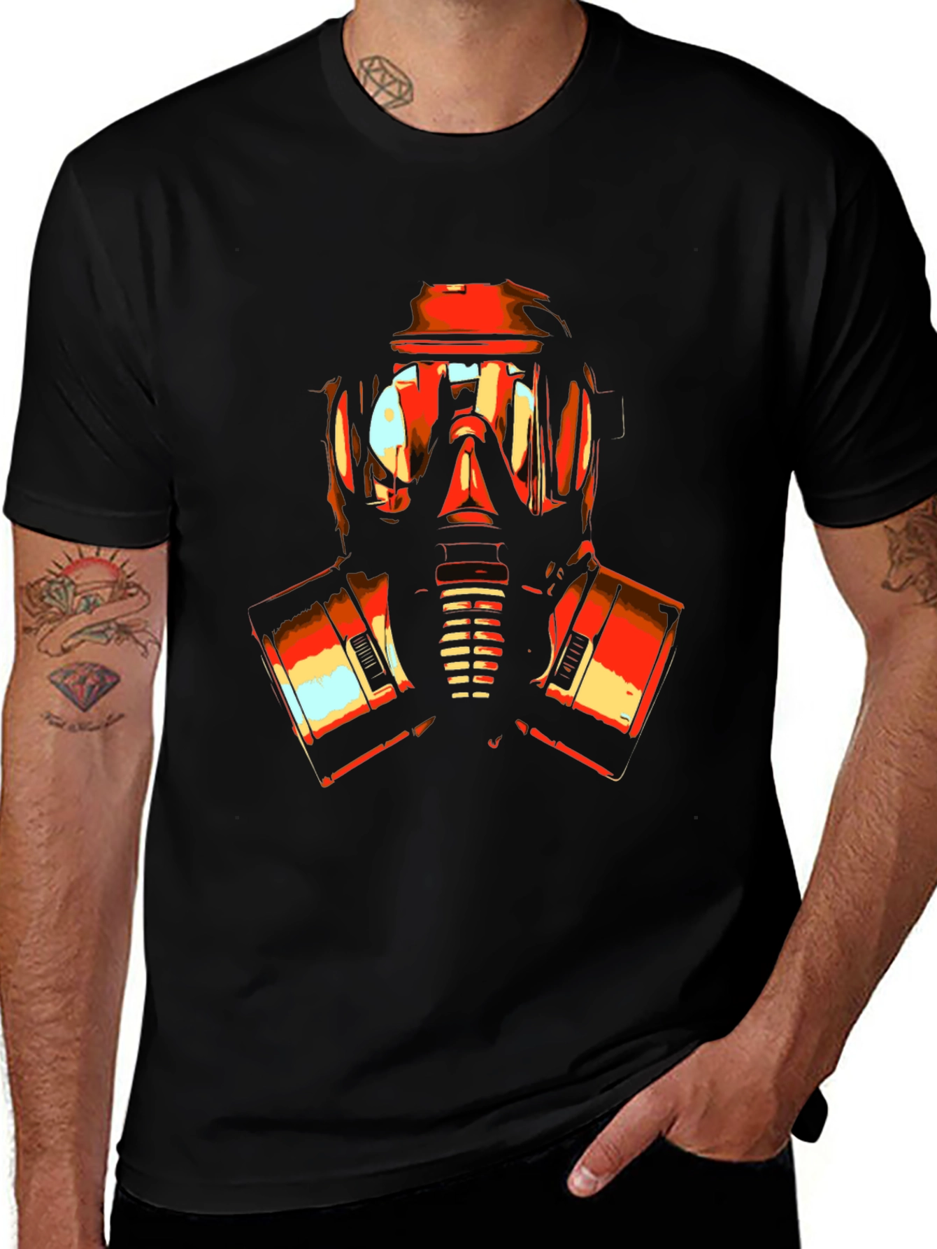 Variant 10 of Gas Mask Graphic Tee - Bold Statement Shirt