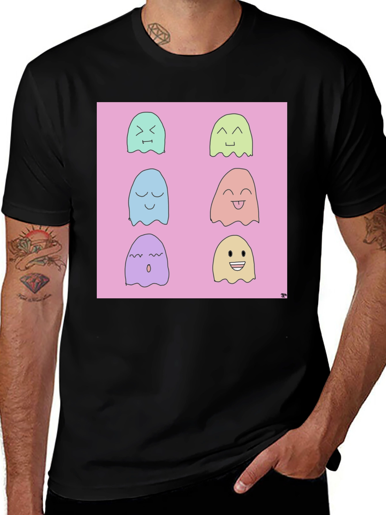 Variant 5 of Cute Ghost T-Shirt - Fun Spooky Season Apparel