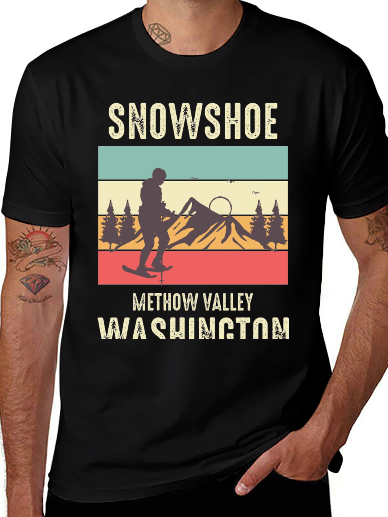 Variant 4 of Snowshoe Methow Valley Washington T-Shirt