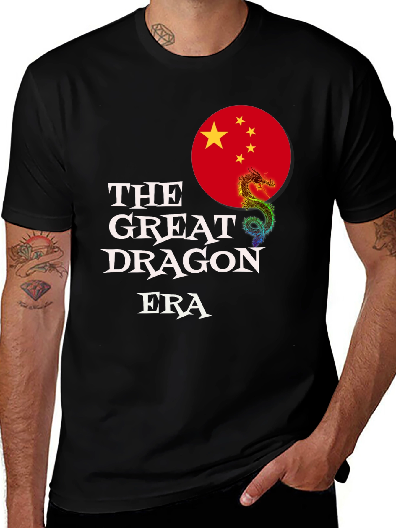 Variant 15 of The Great Dragon Era T-Shirt - Black Graphic Tee