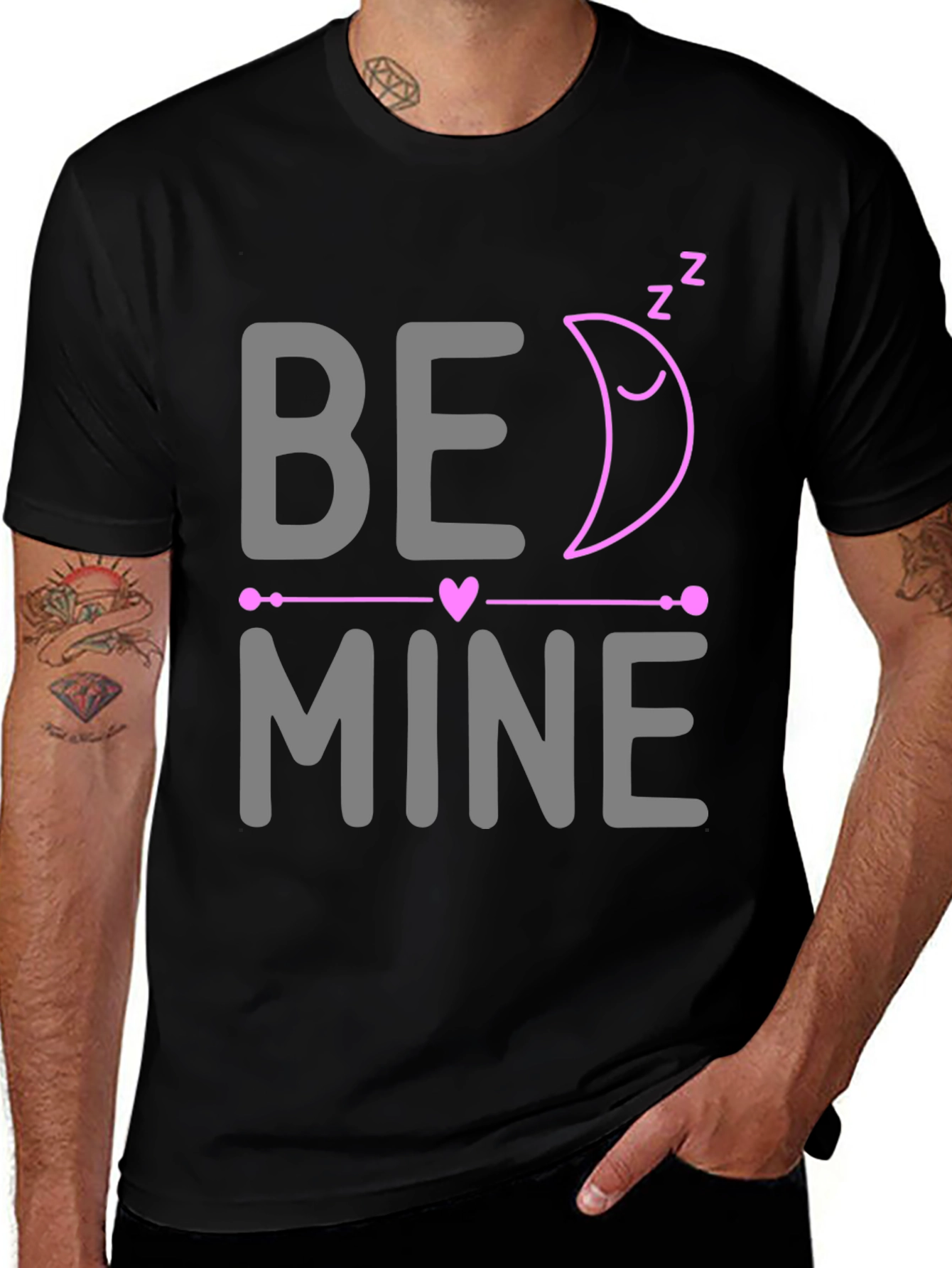 Variant 19 of Be Mine Sleeping Moon Valentine's Day T-Shirt
