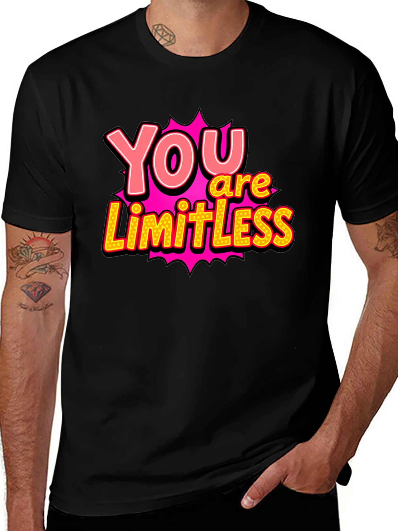 Variant 18 of Limitless Graphic T-Shirt - Motivational Tee