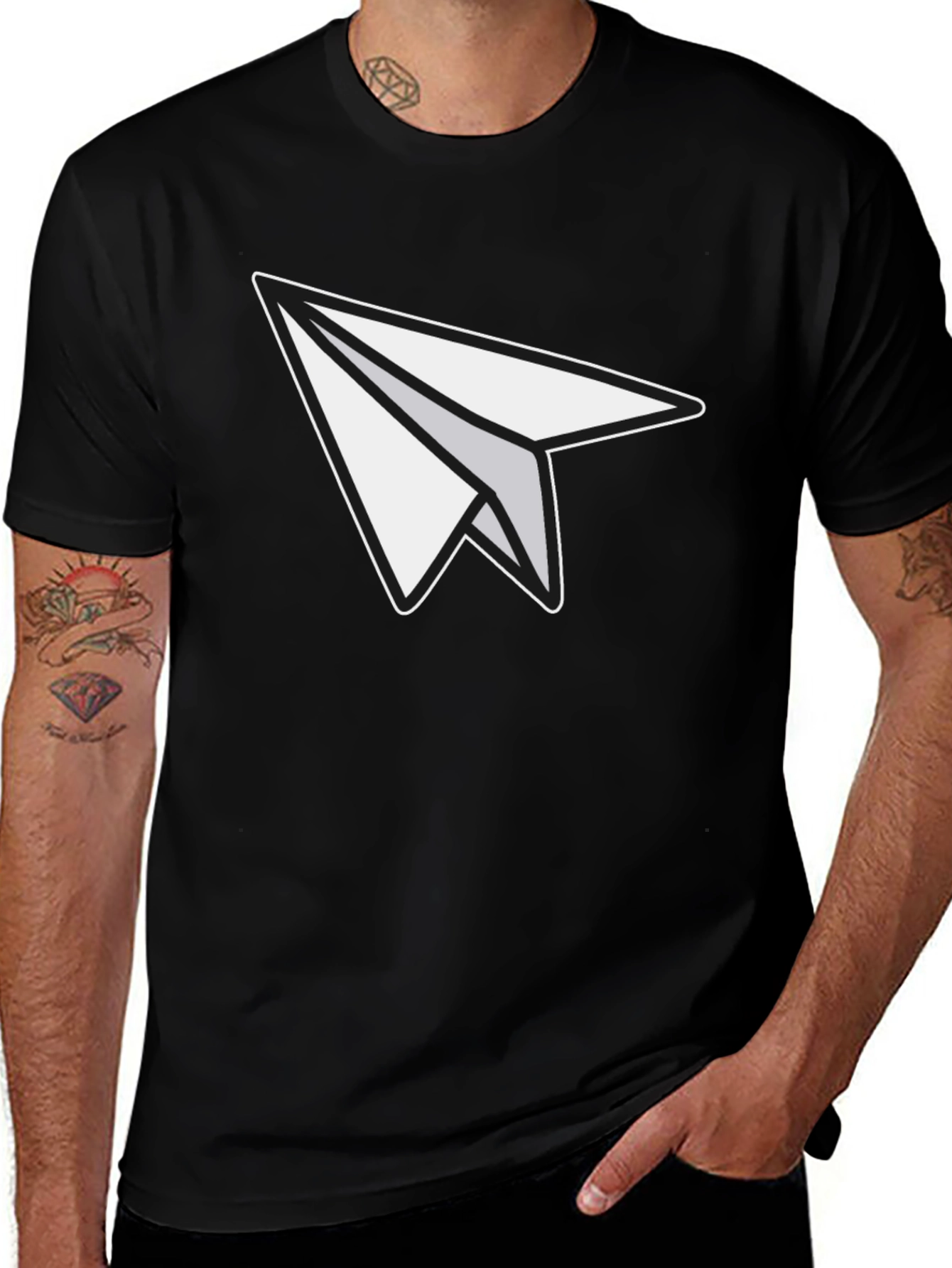 Variant 28 of Paper Airplane Graphic Tee - Unisex Soft Cotton Blend