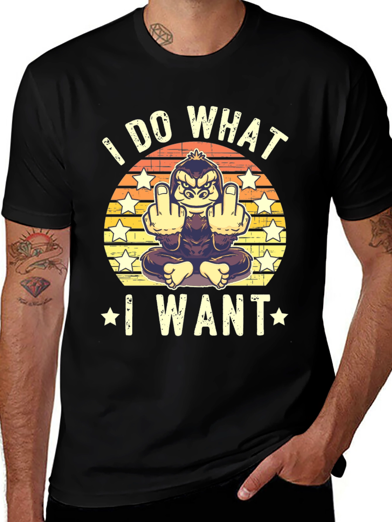 I Do What I Want Funny Gorilla T-Shirt