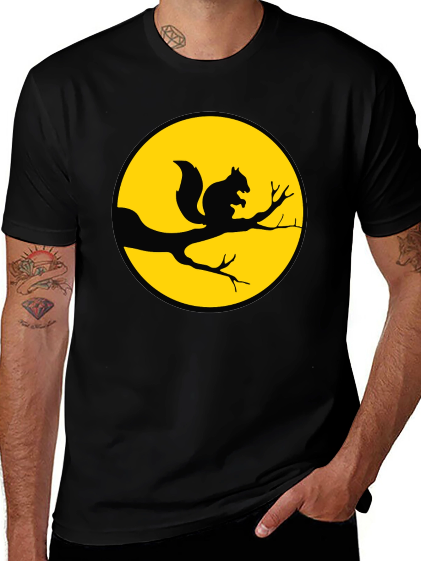 Variant 21 of Squirrel Silhouette T-Shirt