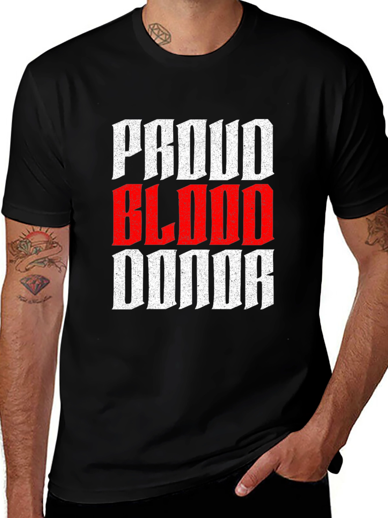Proud Blood Donor Graphic Tee - Stylish & Supportive