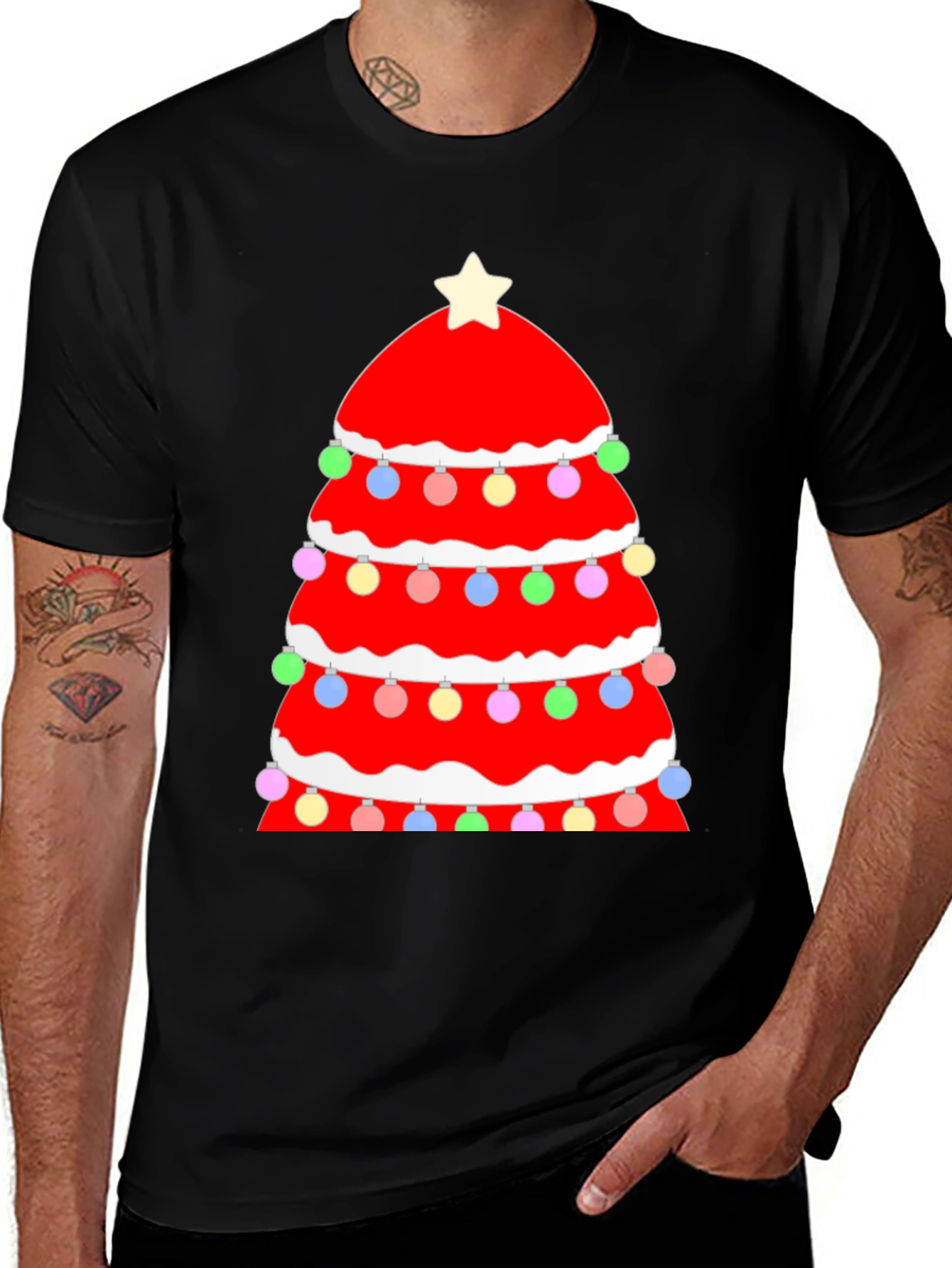 Variant 10 of Festive Christmas Tree Graphic Tee