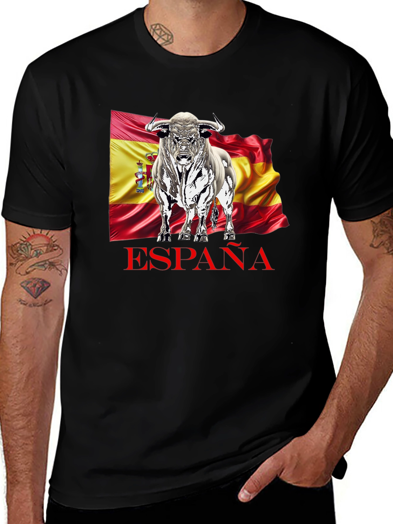 Variant 20 of España Bull T-Shirt - Spanish Pride Tee