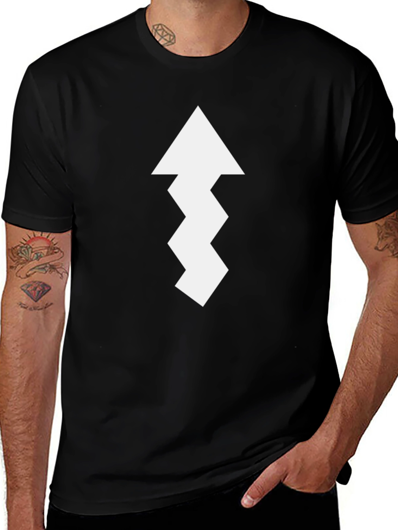 Variant 10 of Zigzag Arrow T-Shirt - Unique Graphic Tee