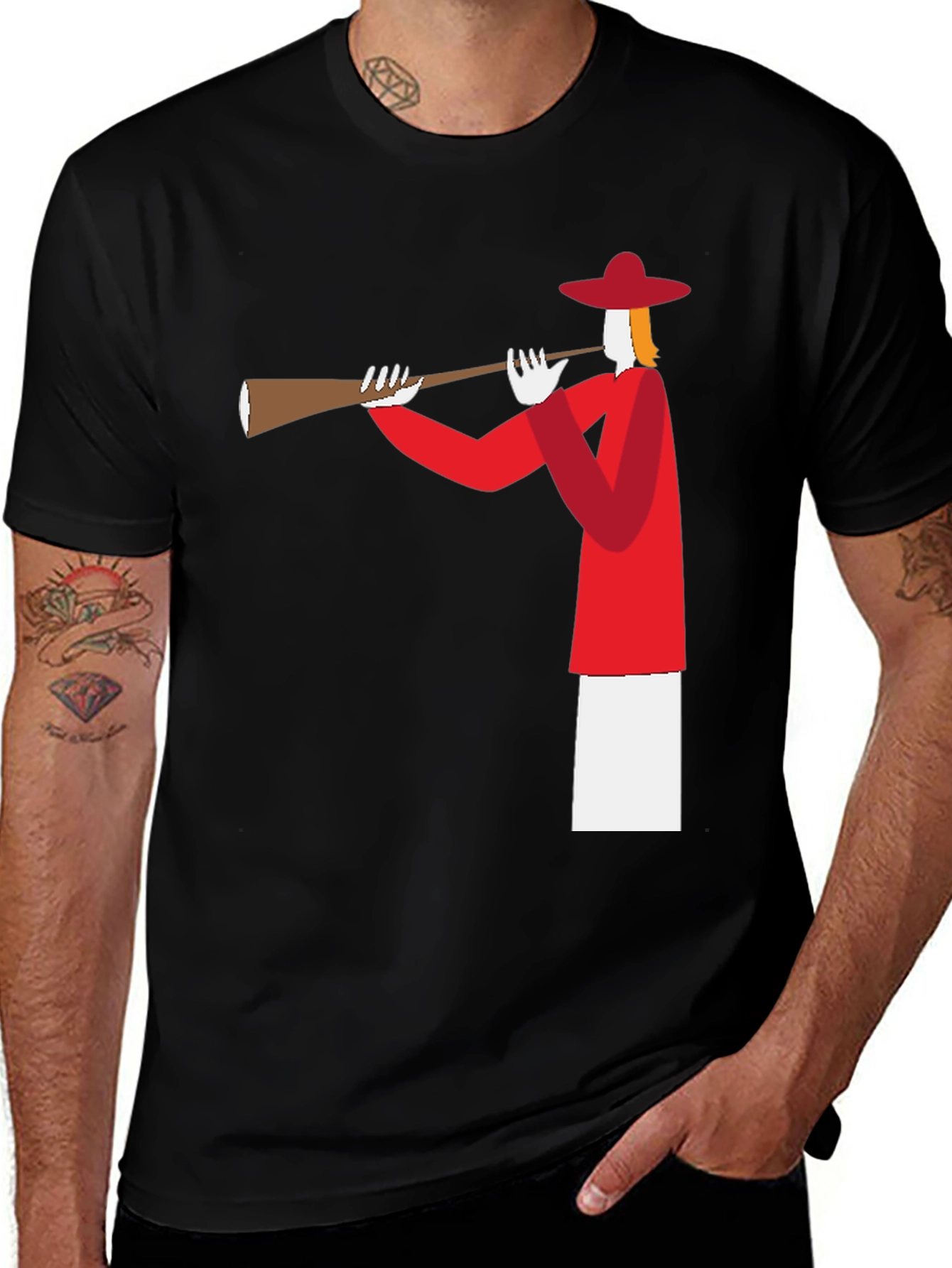 Musical Man Black T-Shirt