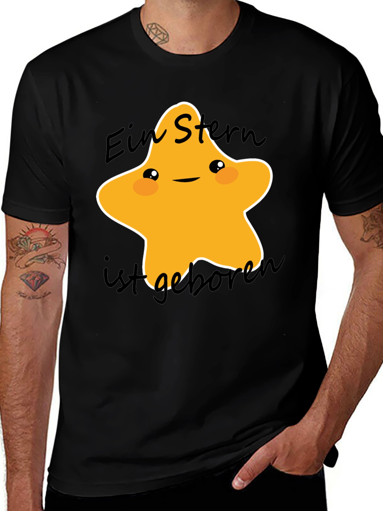 Variant 19 of Cute Star T-Shirt - Ein Stern Ist Geboren