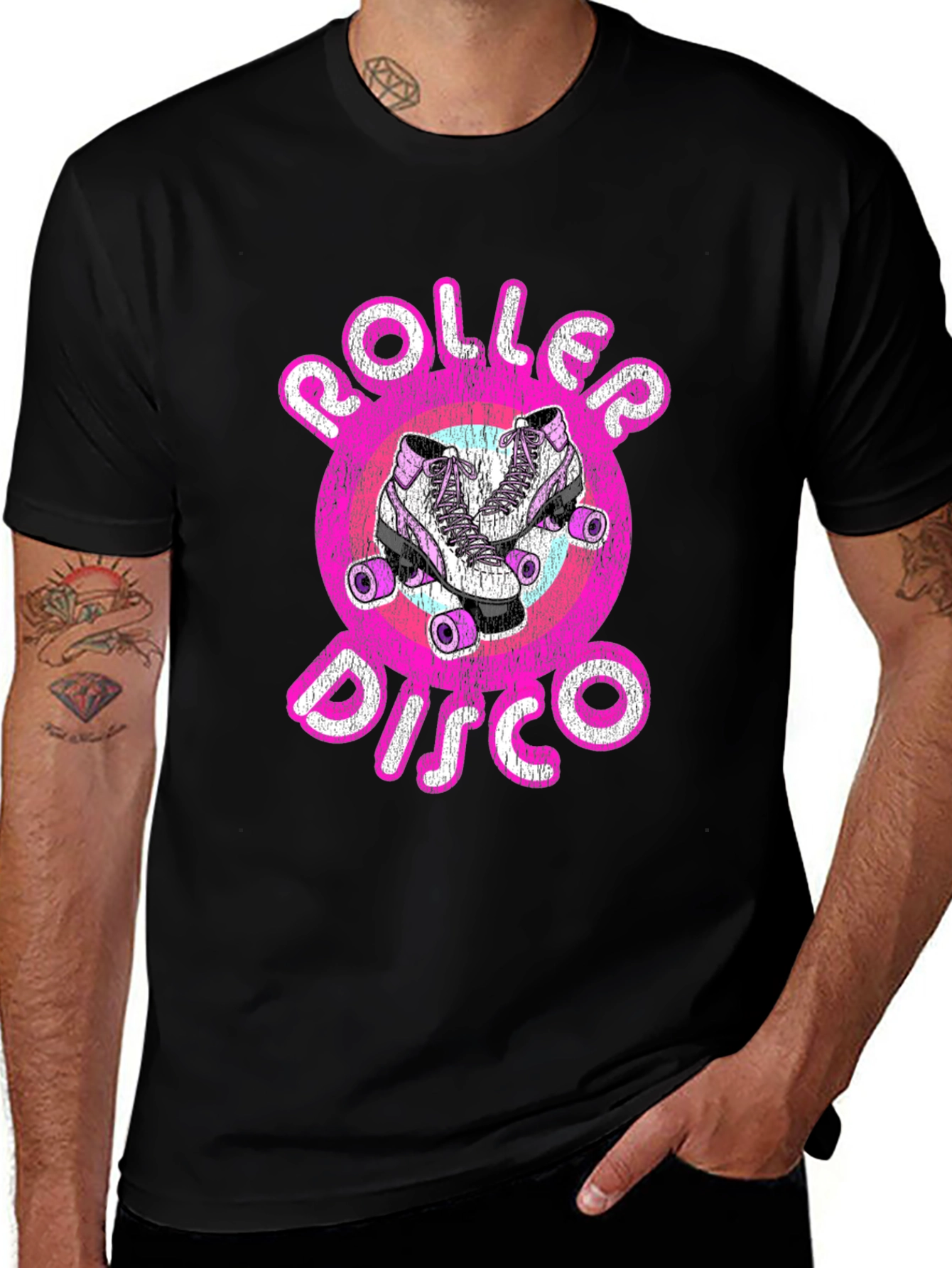 Variant 3 of Roller Disco T-Shirt - Retro Skate Style
