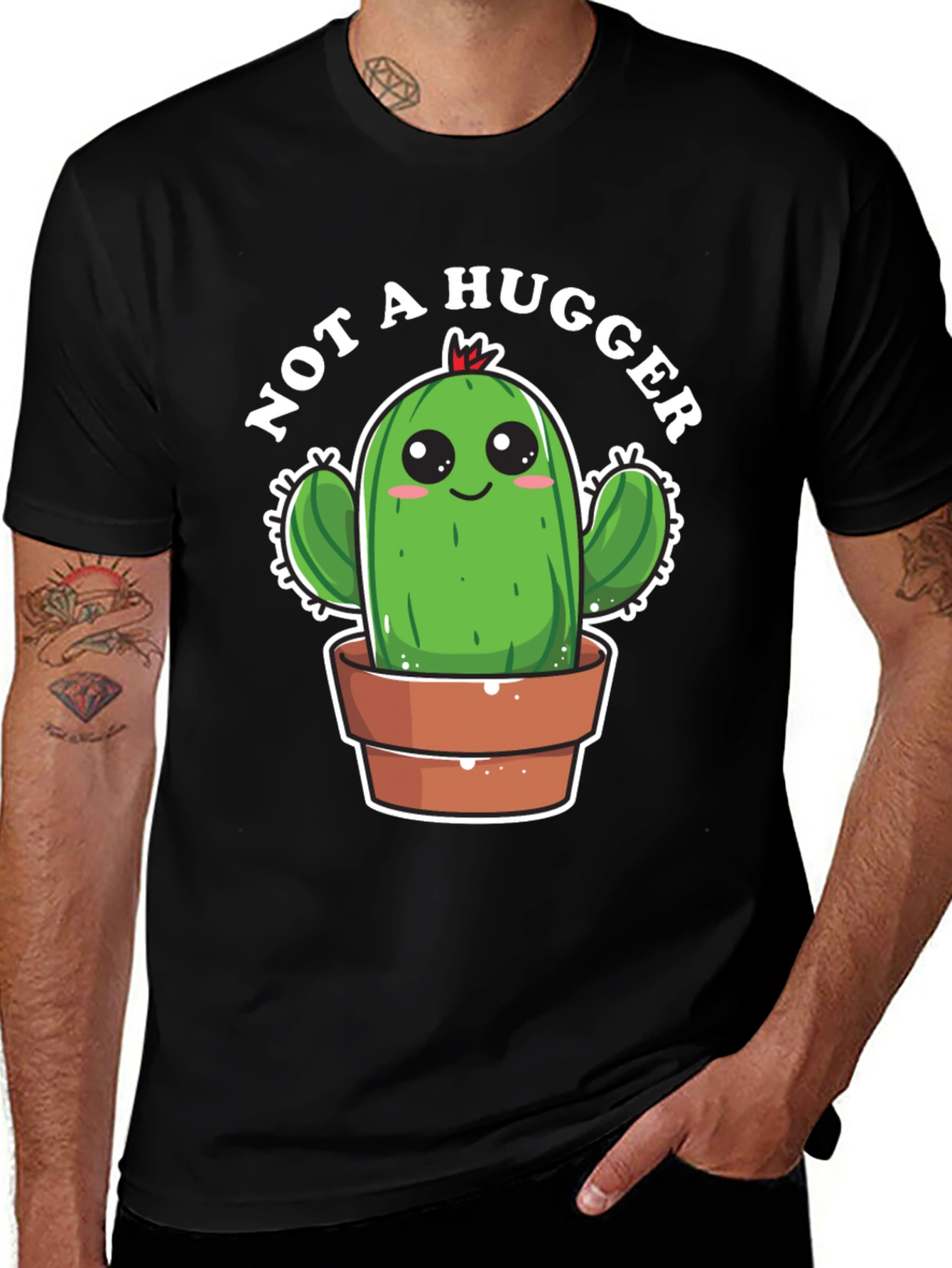 Variant 30 of Not A Hugger Cactus T-Shirt