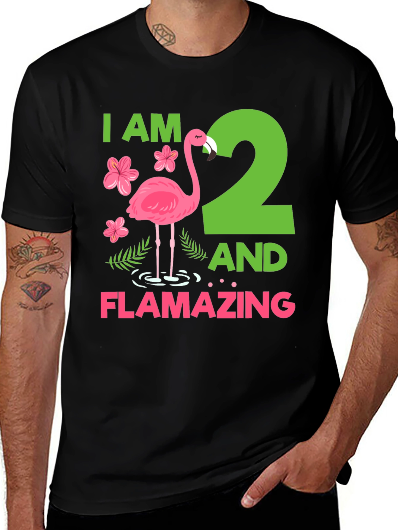 Flamazing Birthday Shirt - I am 2!